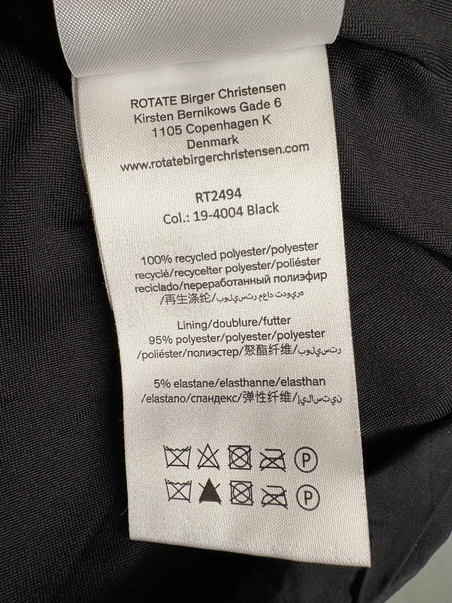 Rotate Catalina Black Bow Mini Dress