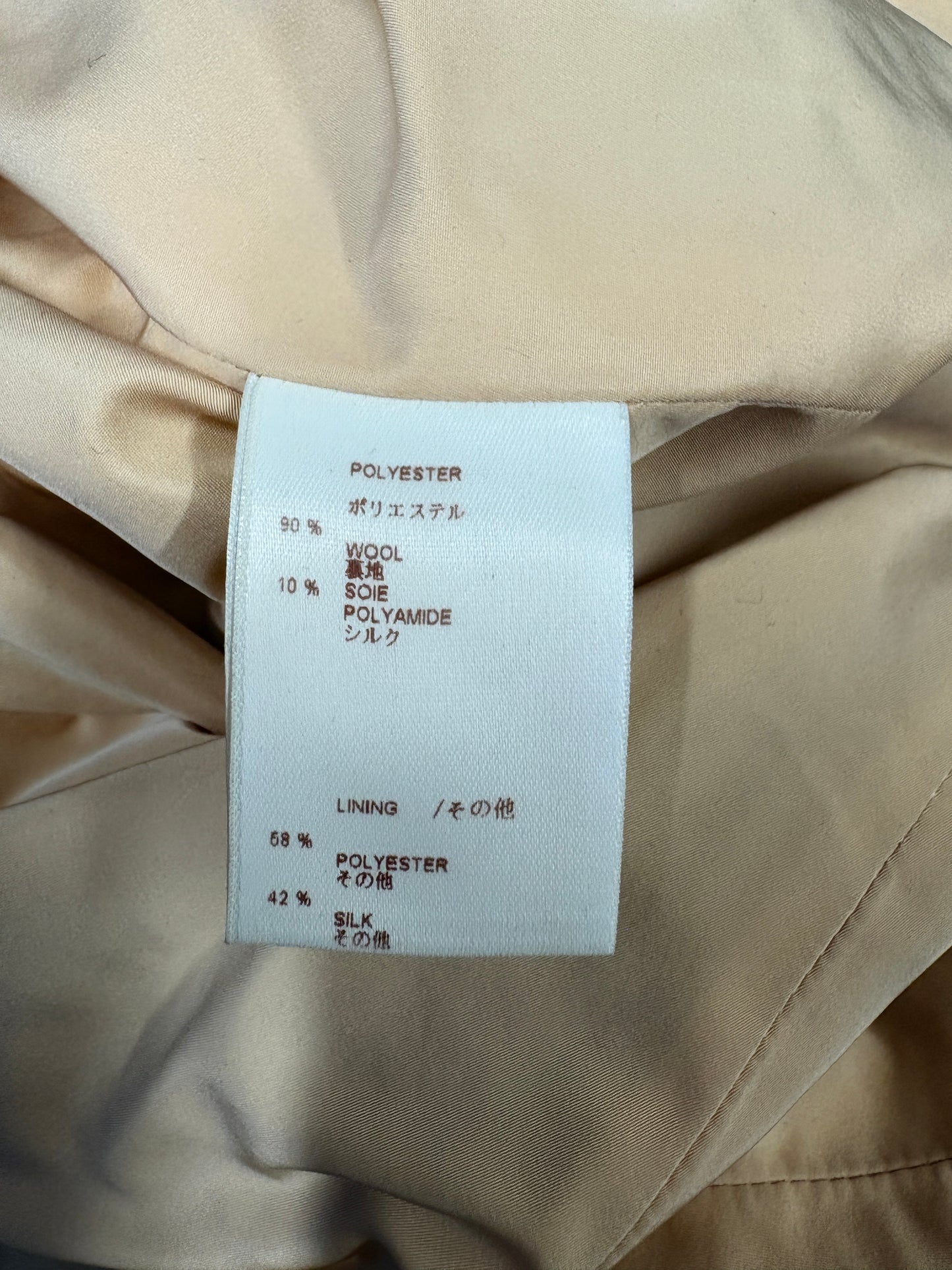 Louis Vuitton Black Wool Coat With Mink Collar