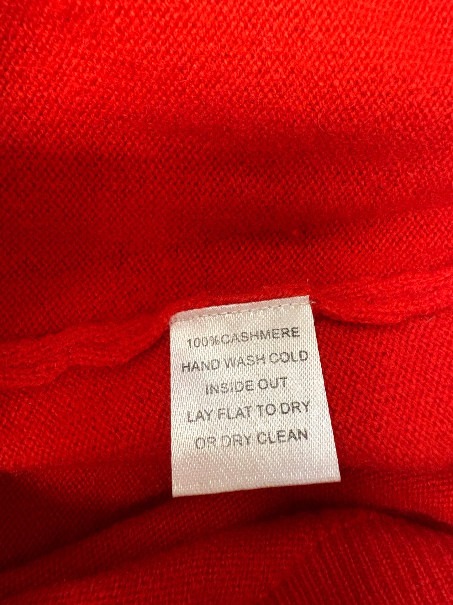 Lingua Franca Red 'Old School' Cashmere Jumper
