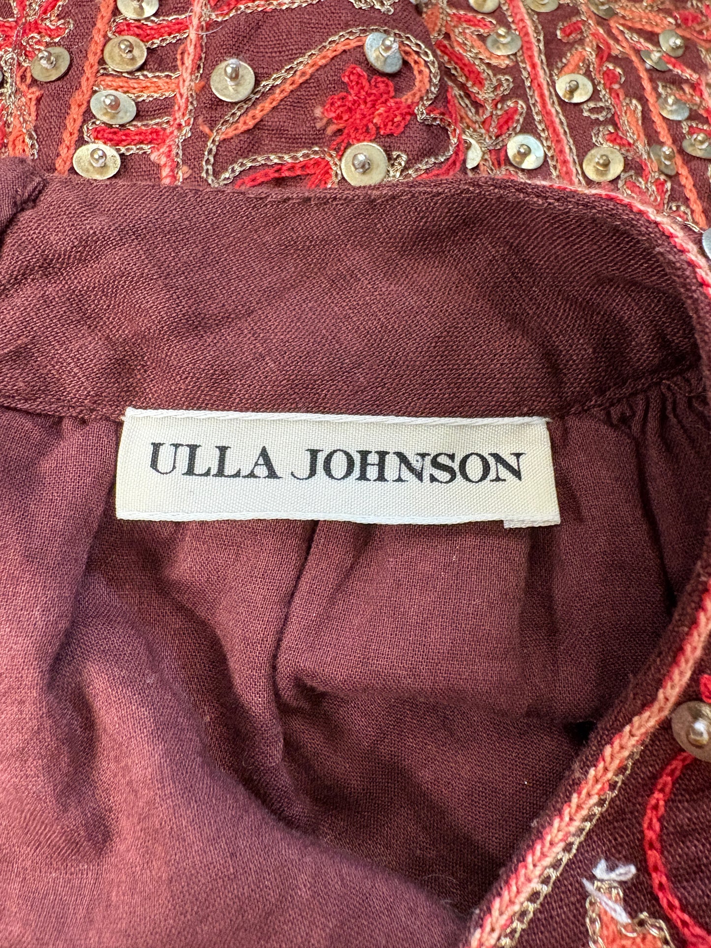 Ulla Johnson Daya Embellished Mini Dress