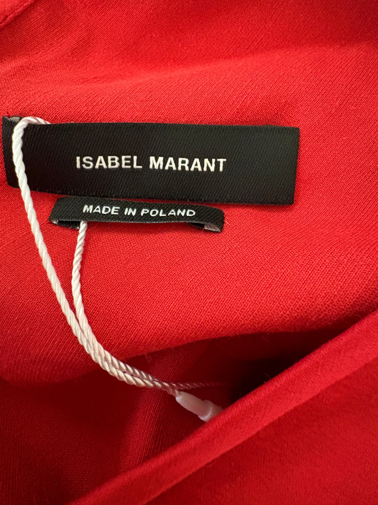 Isabel Marant Red Satin Mini Dress