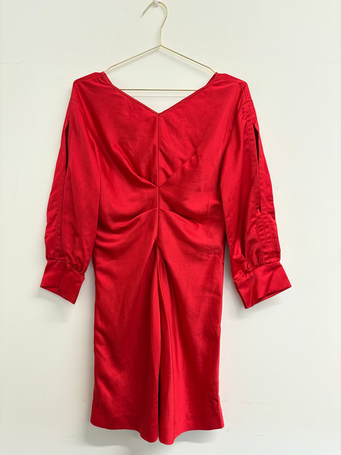 Isabel Marant Red Satin Mini Dress