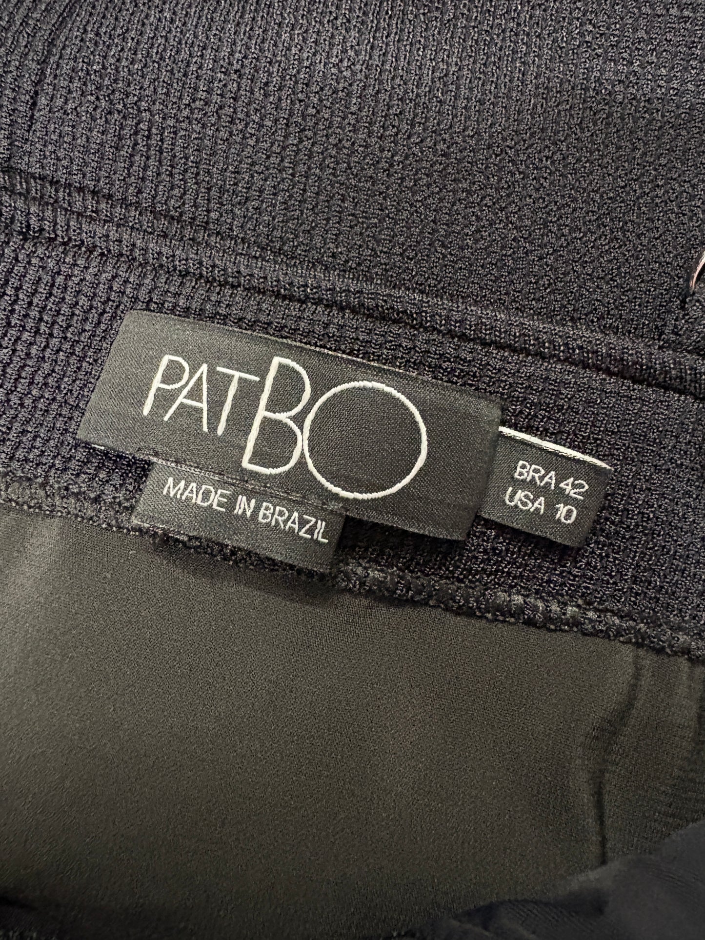 PatBo Asterisk Black Cutout Knitted Maxi Dress