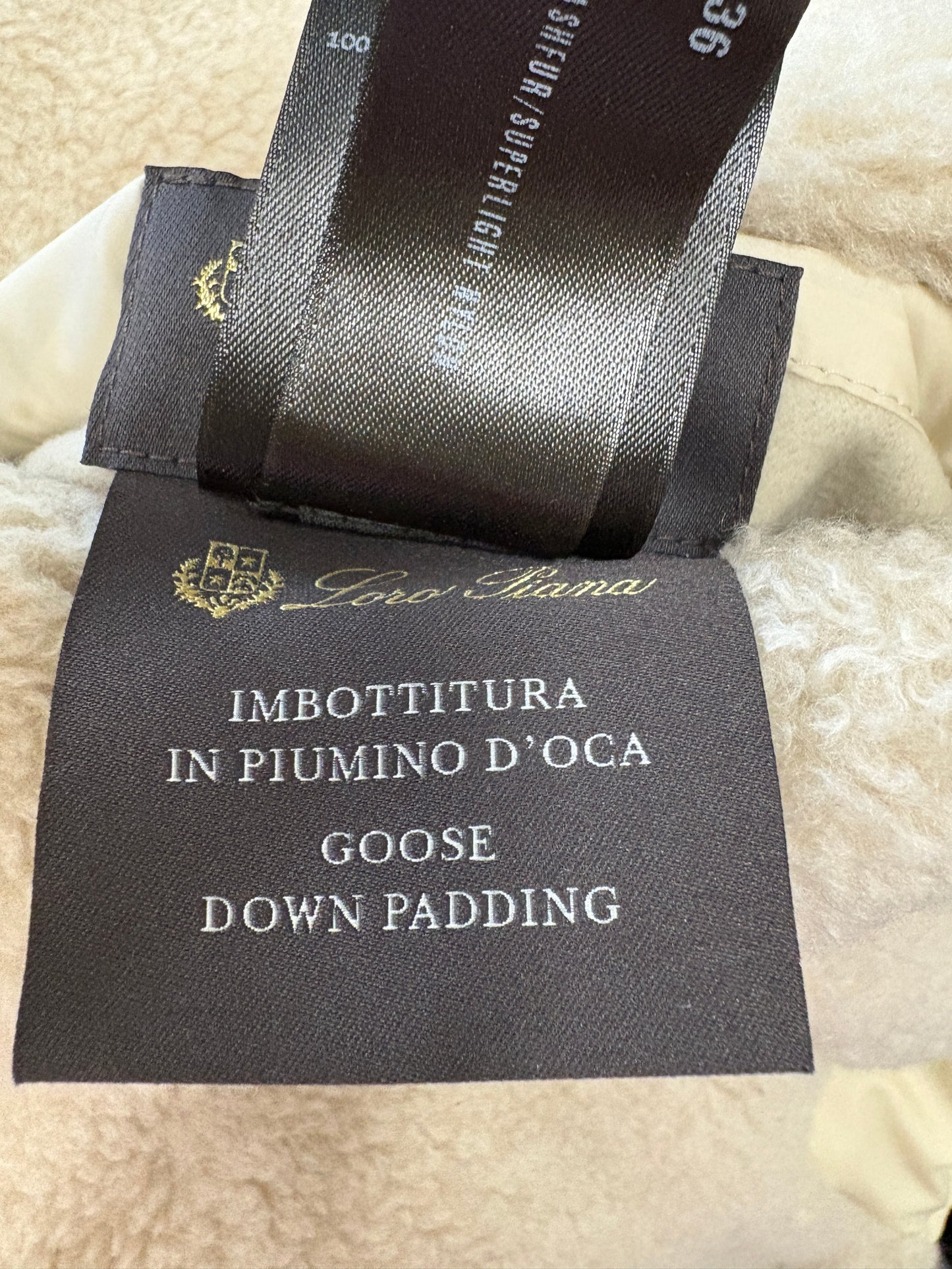 Loro Piana Eder Cream Puffer Gilet Reversible