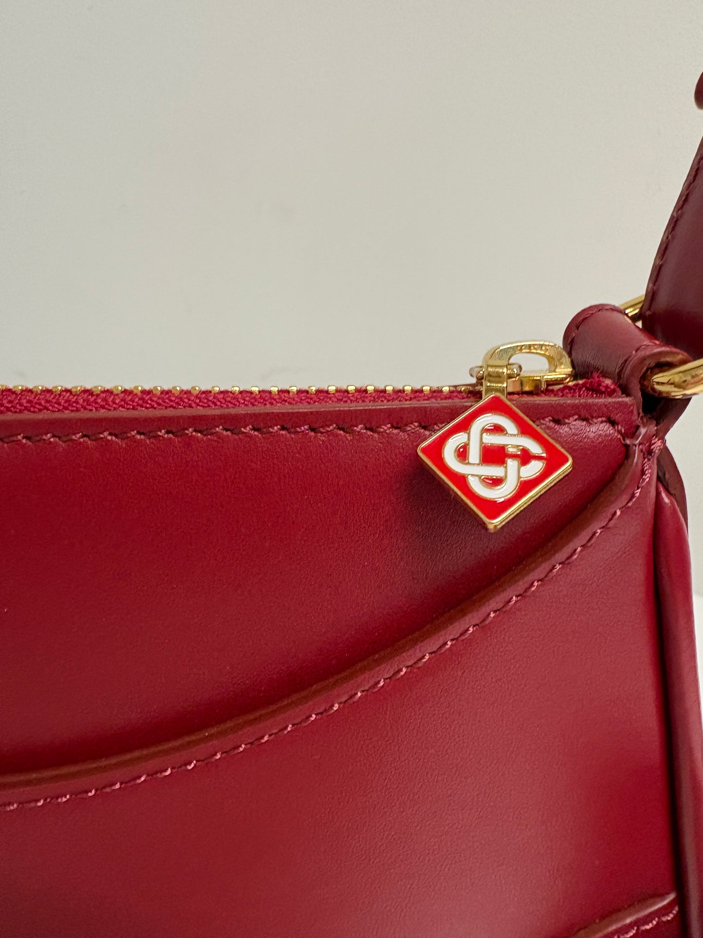Casablanca Red Jeanne Pochette Bag