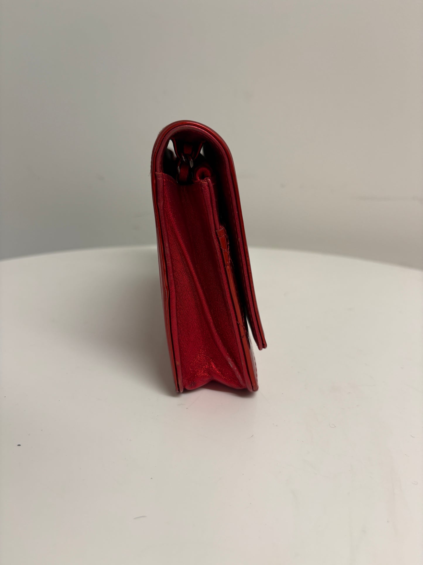 Chanel Red Boy Wallet On Chain