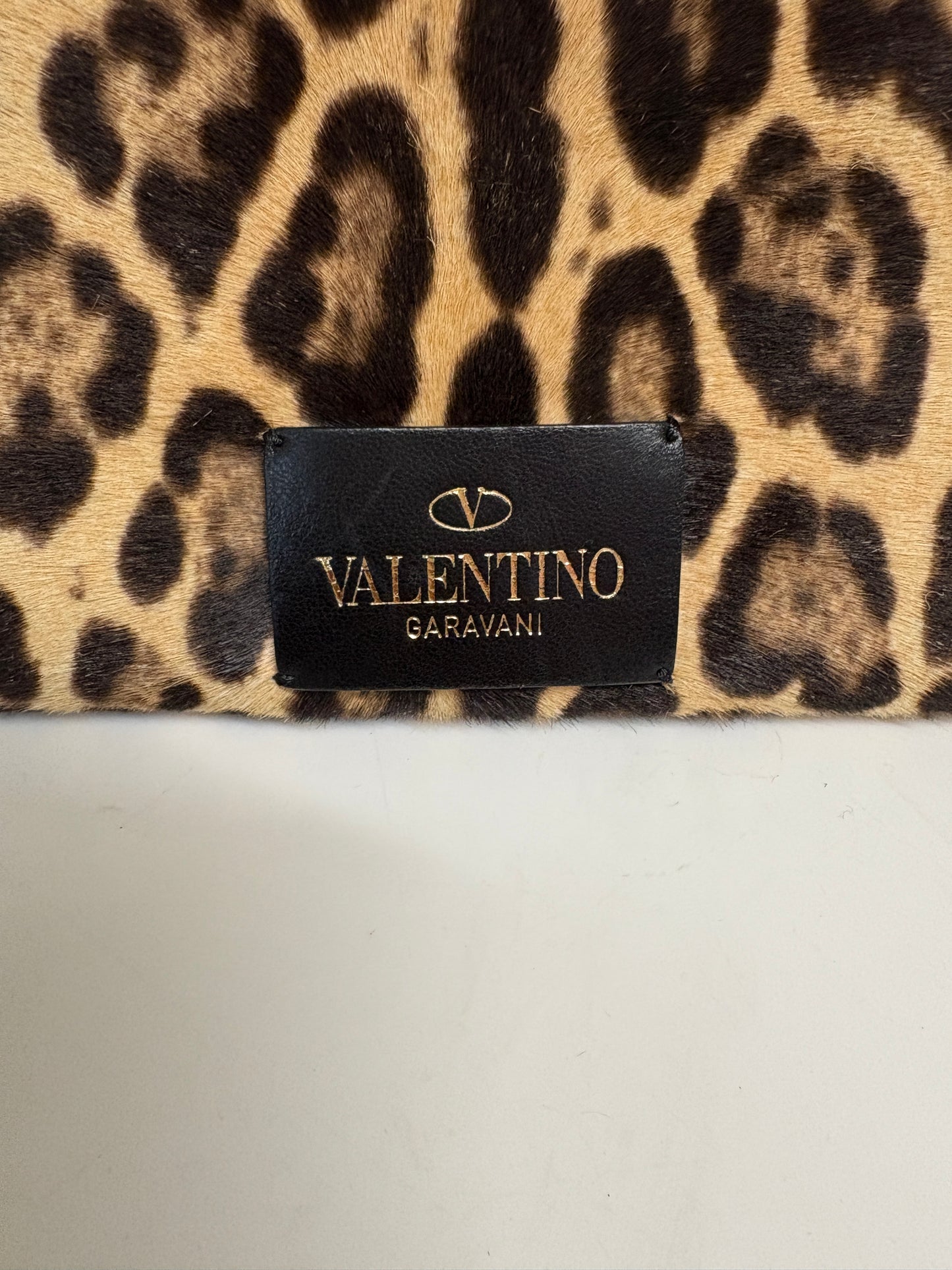 Valentino Garavani My Rockstud Leopard Print Calf Hair And Suede Tote Bag