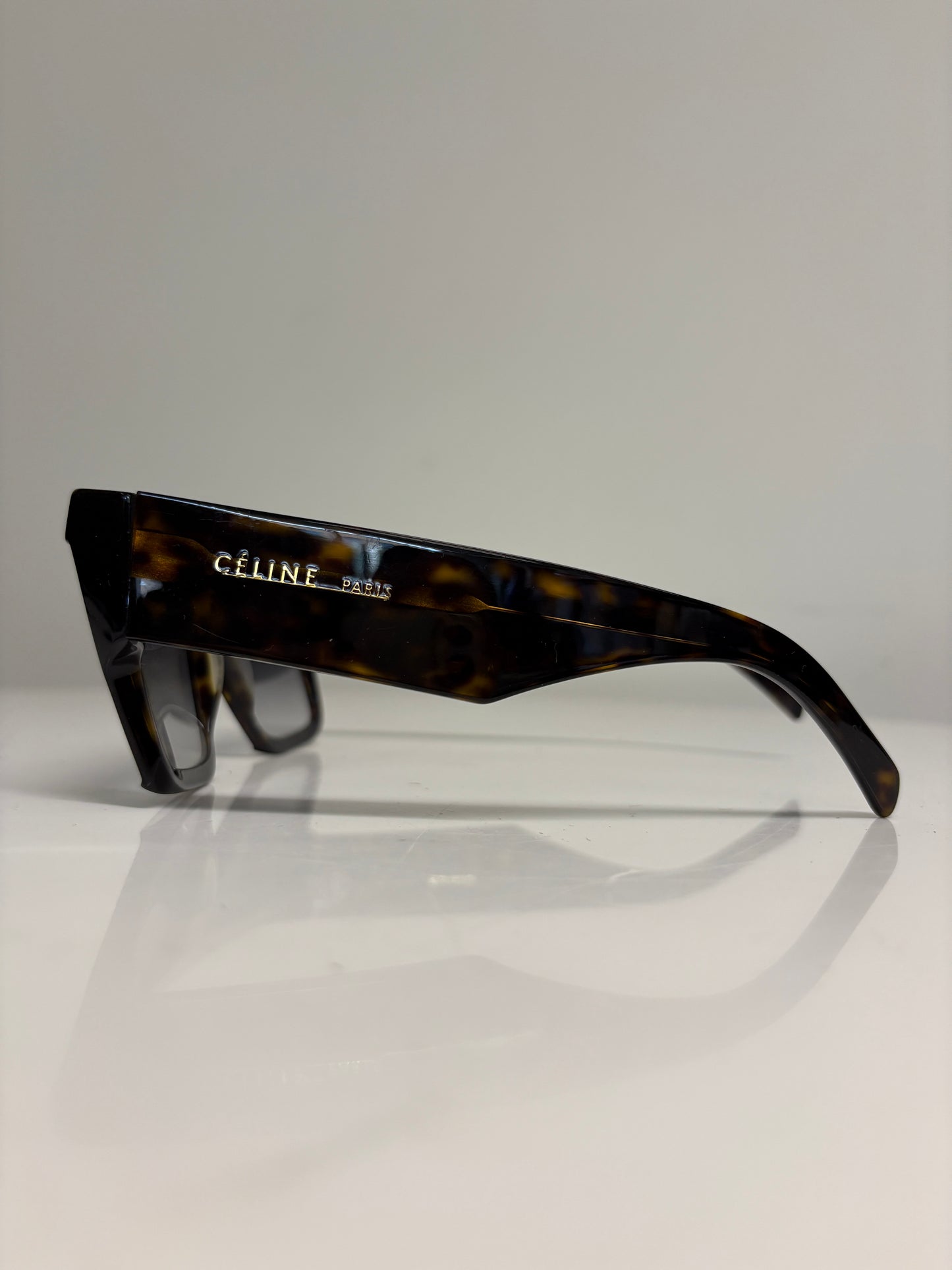 Celine Dark Havana Shadow Sunglasses