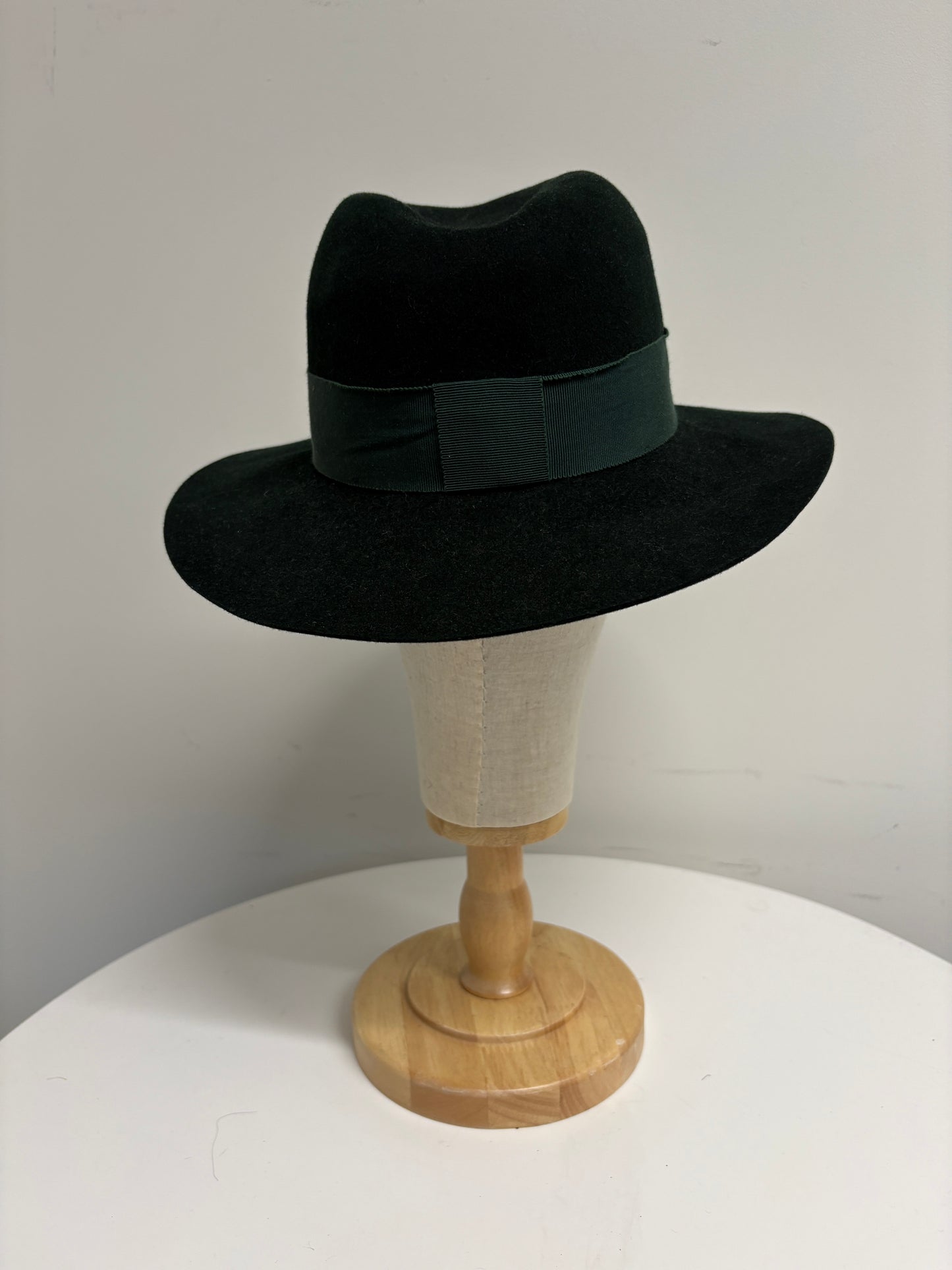 Maison Michel Green Fedora Hat