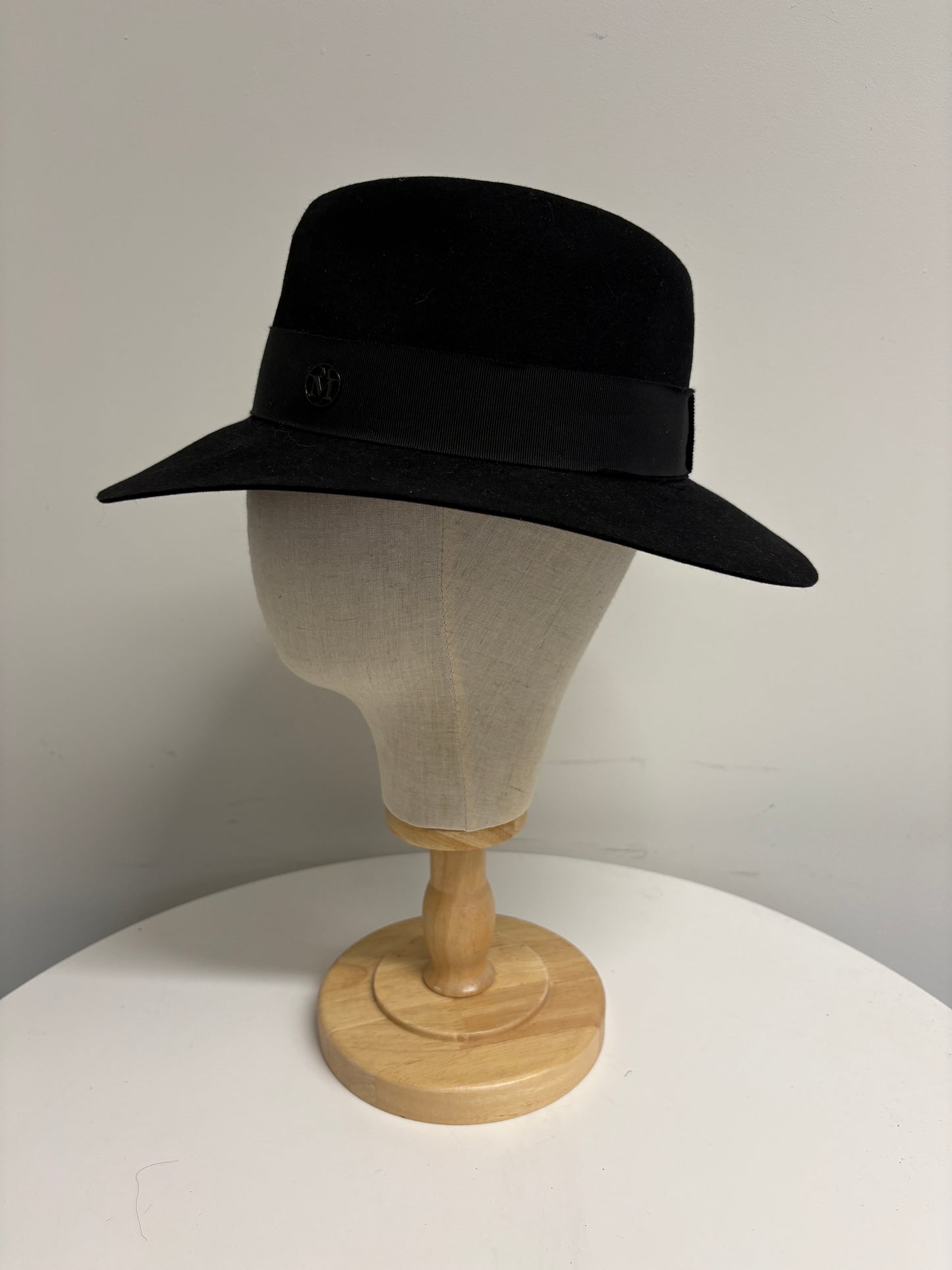 Maison Michel Black Fedora Hat