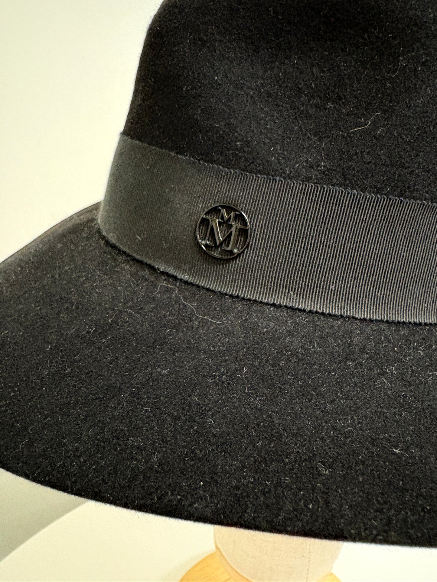 Maison Michel Black Fedora Hat