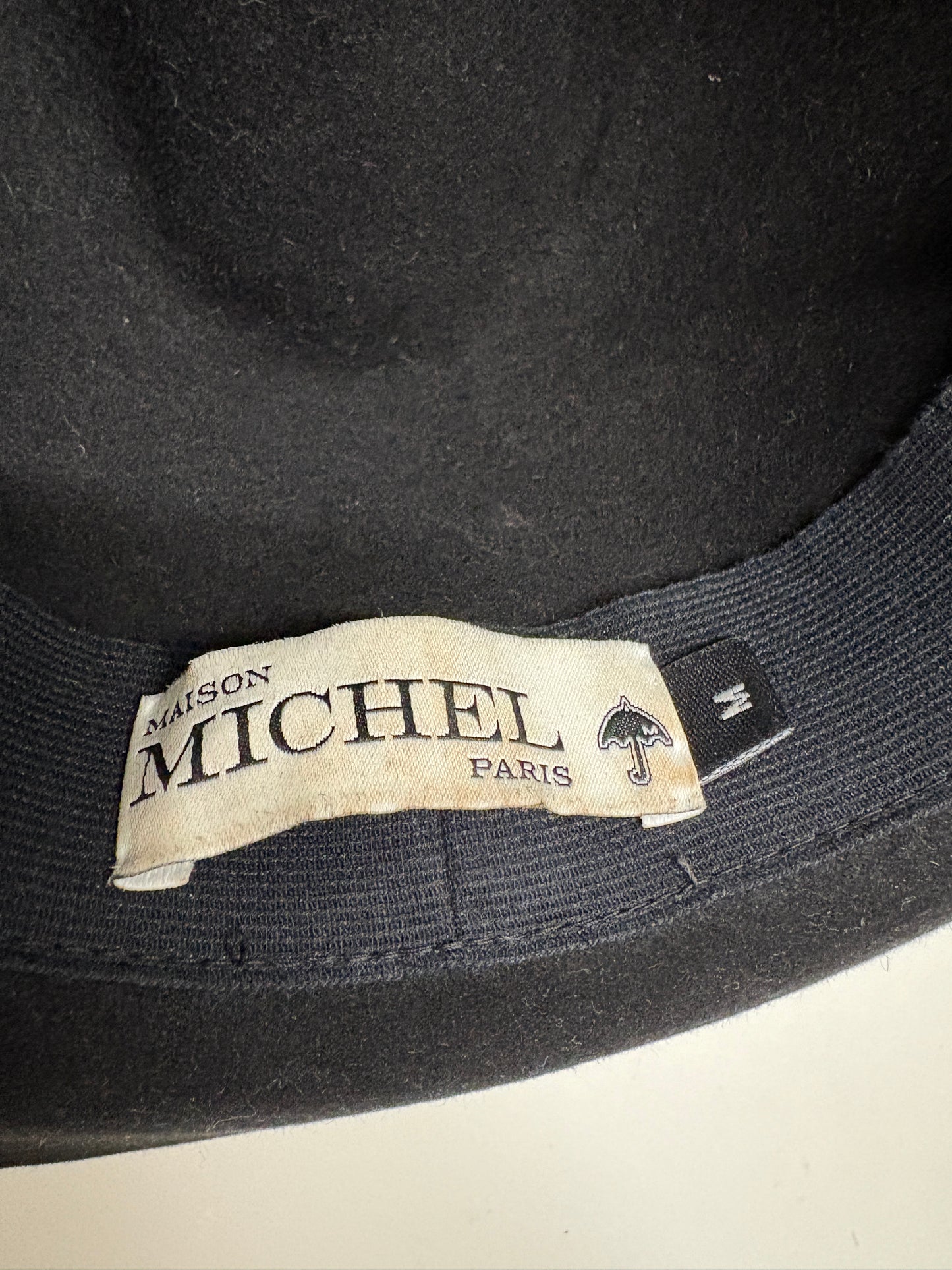 Maison Michel Black Fedora Hat