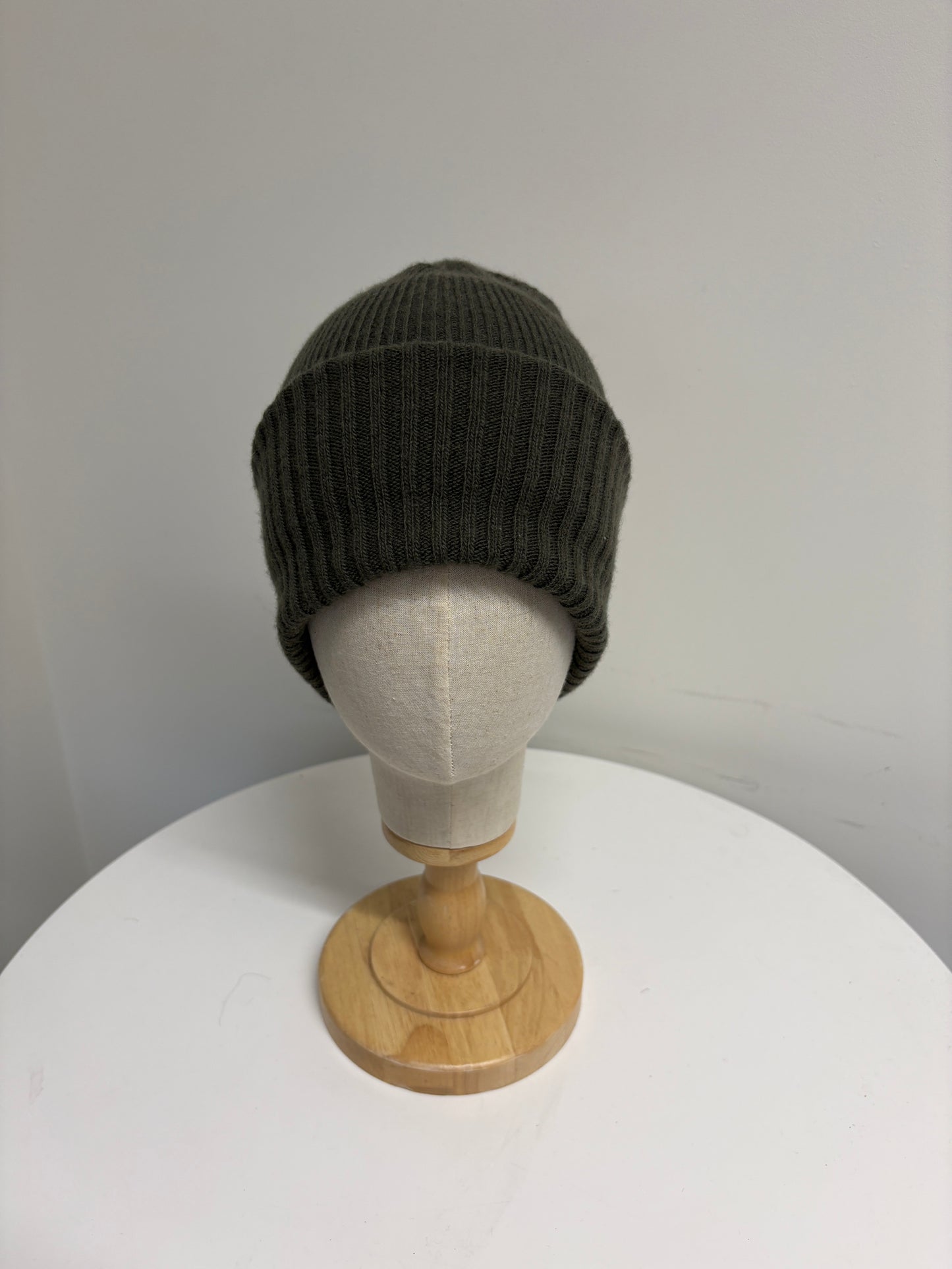 Woolrich Green Wool Cashmere Beanie Hat