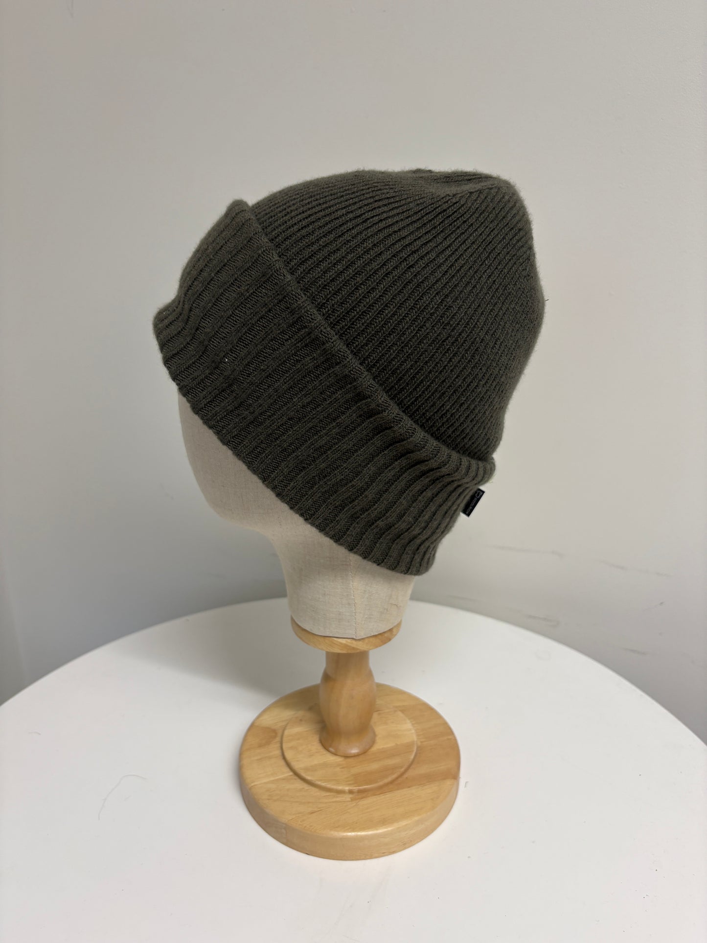 Woolrich Green Wool Cashmere Beanie Hat