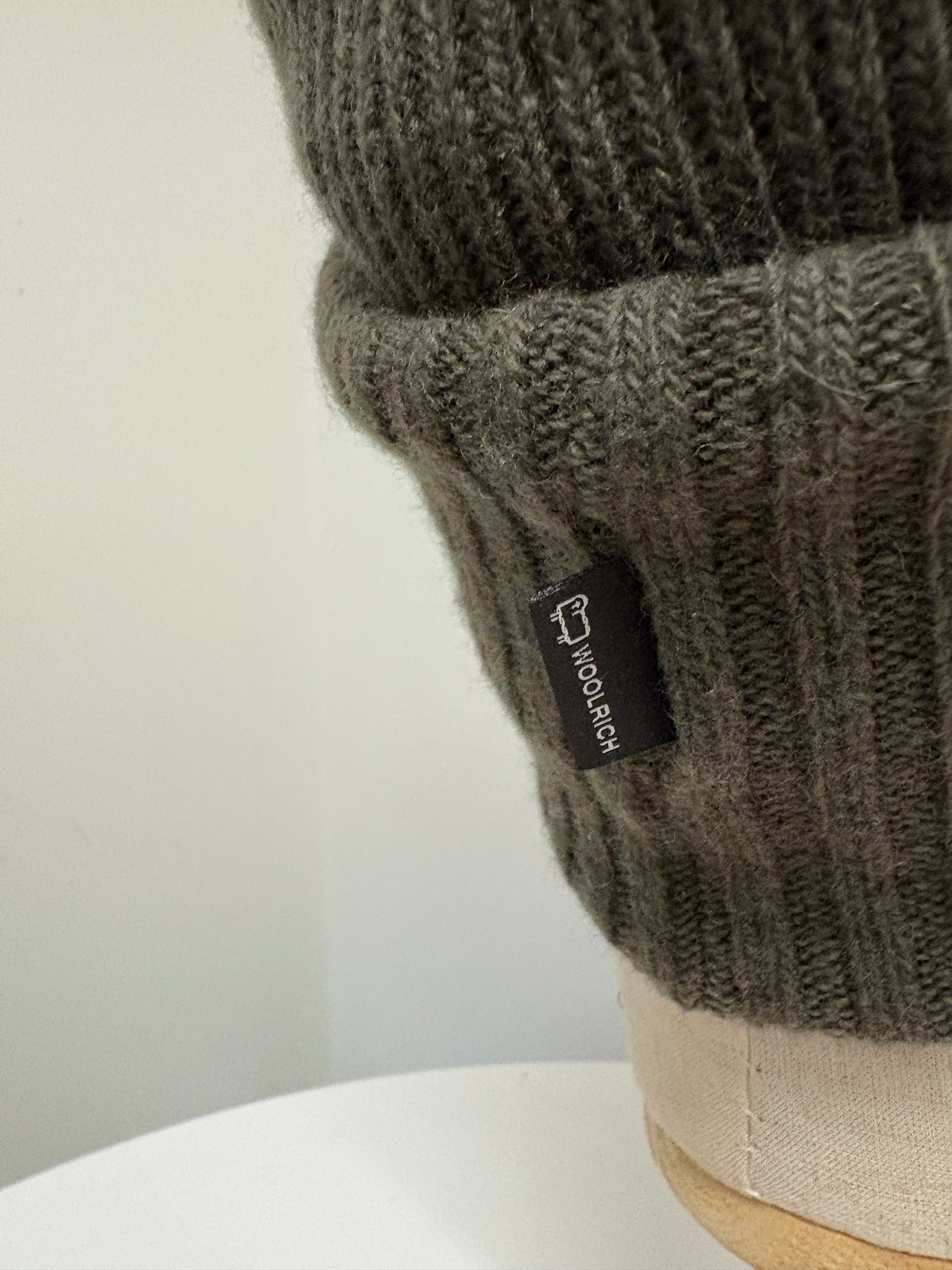 Woolrich Green Wool Cashmere Beanie Hat