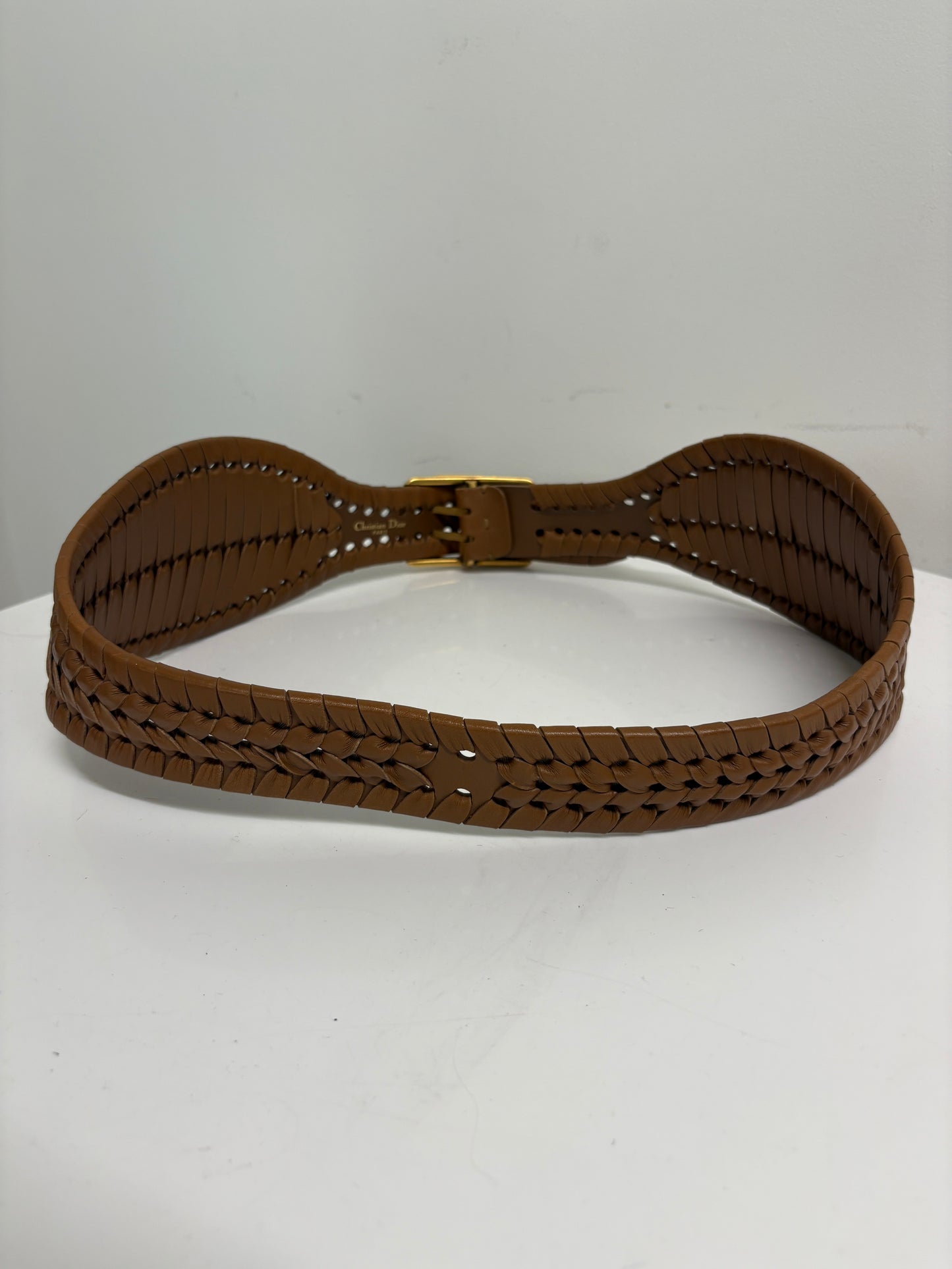 Christian Dior Tan Montaigne CD Belt