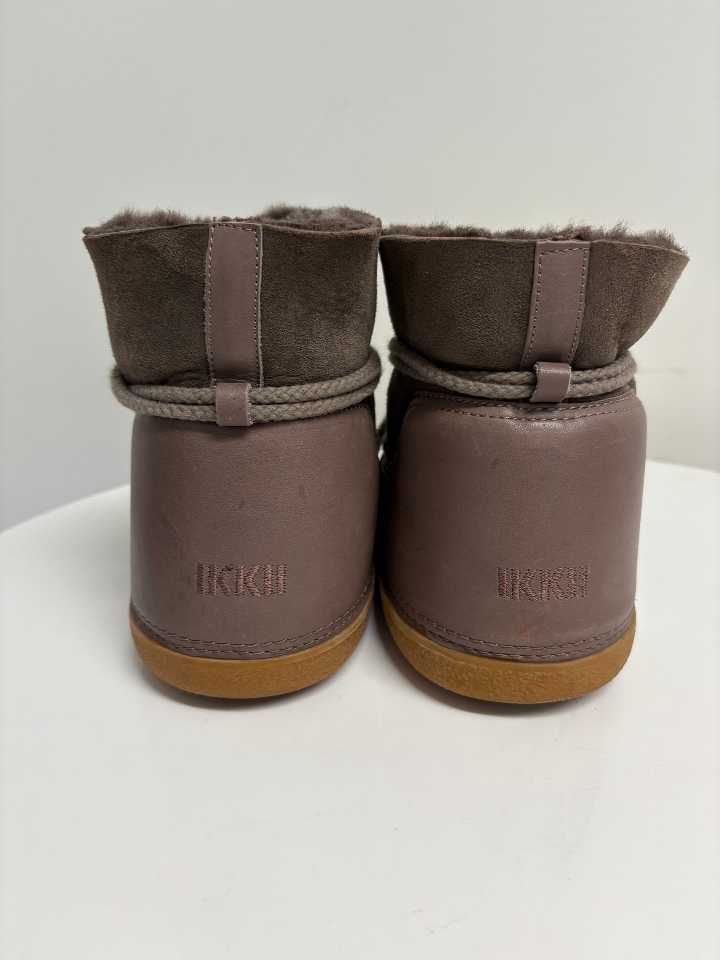 Inuikii Shearling Lined Suede Ankle Boots