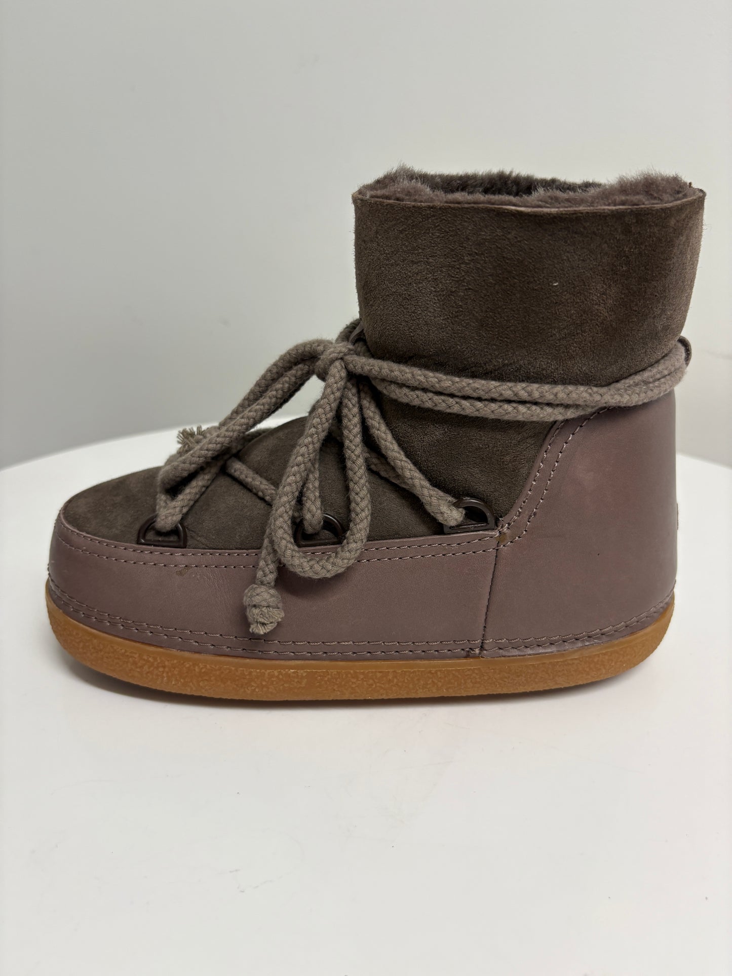 Inuikii Shearling Lined Suede Ankle Boots