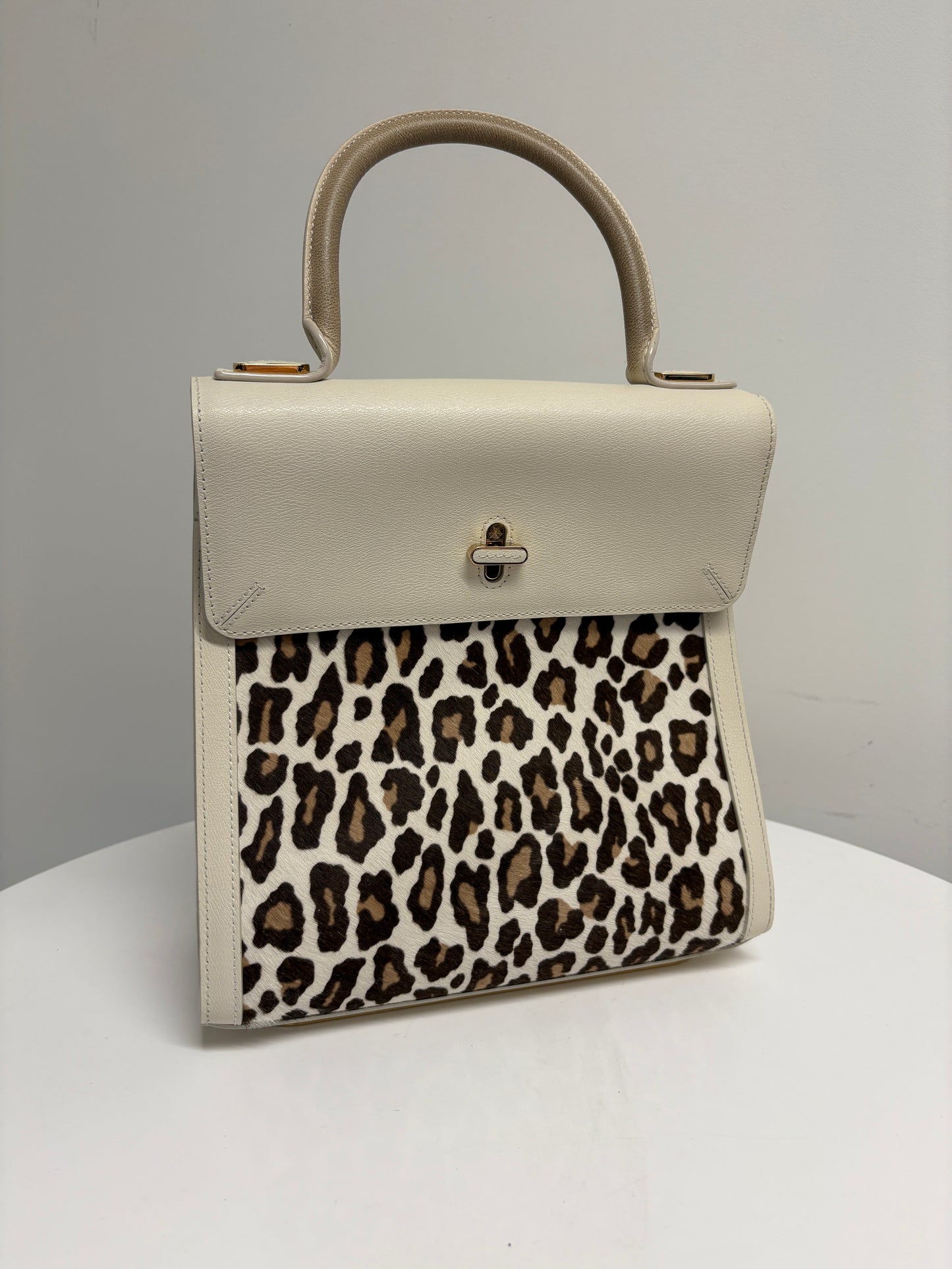 Charlotte Olympia Pony Skin Cream Handbag