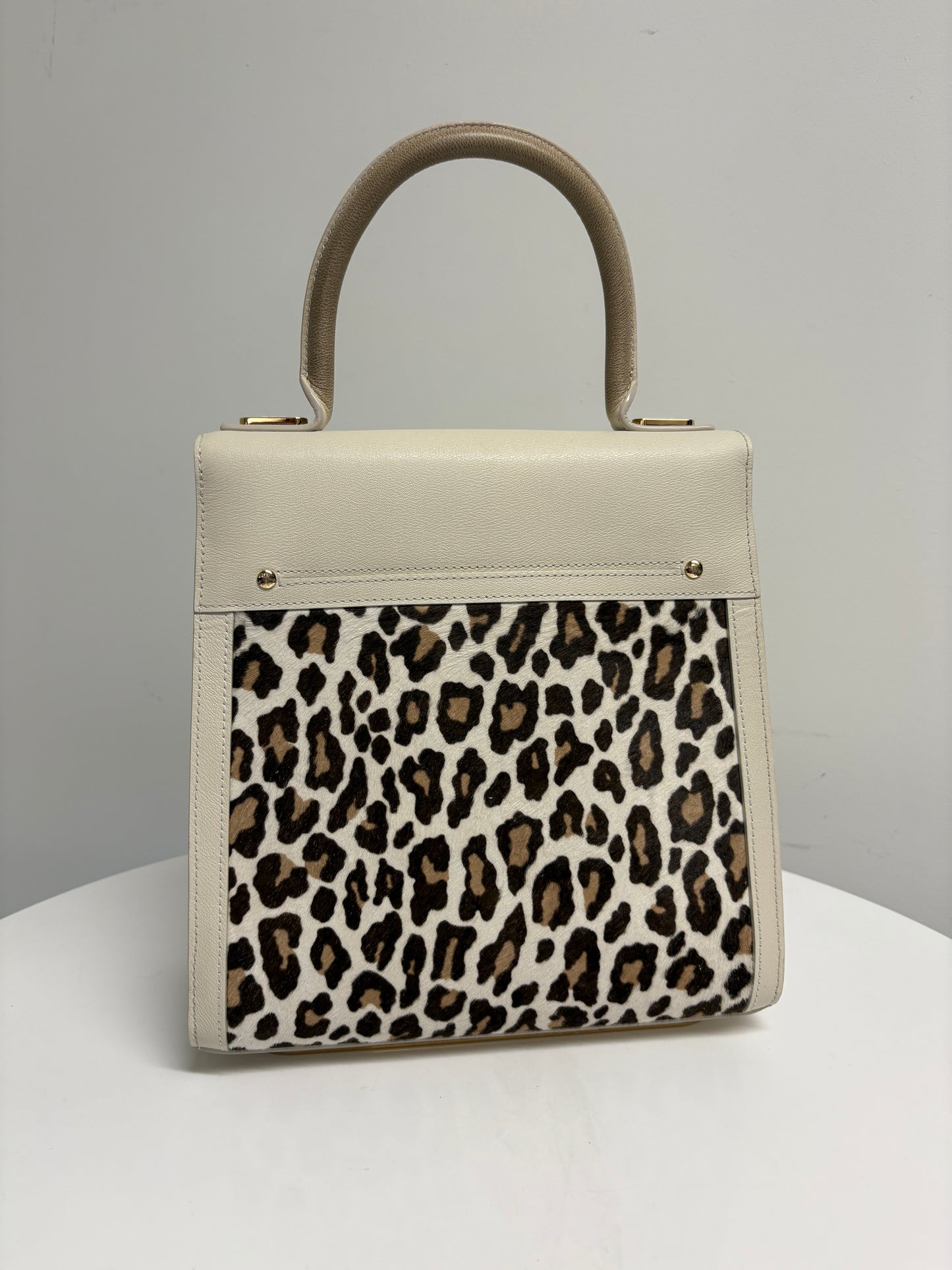 Charlotte Olympia Pony Skin Cream Handbag