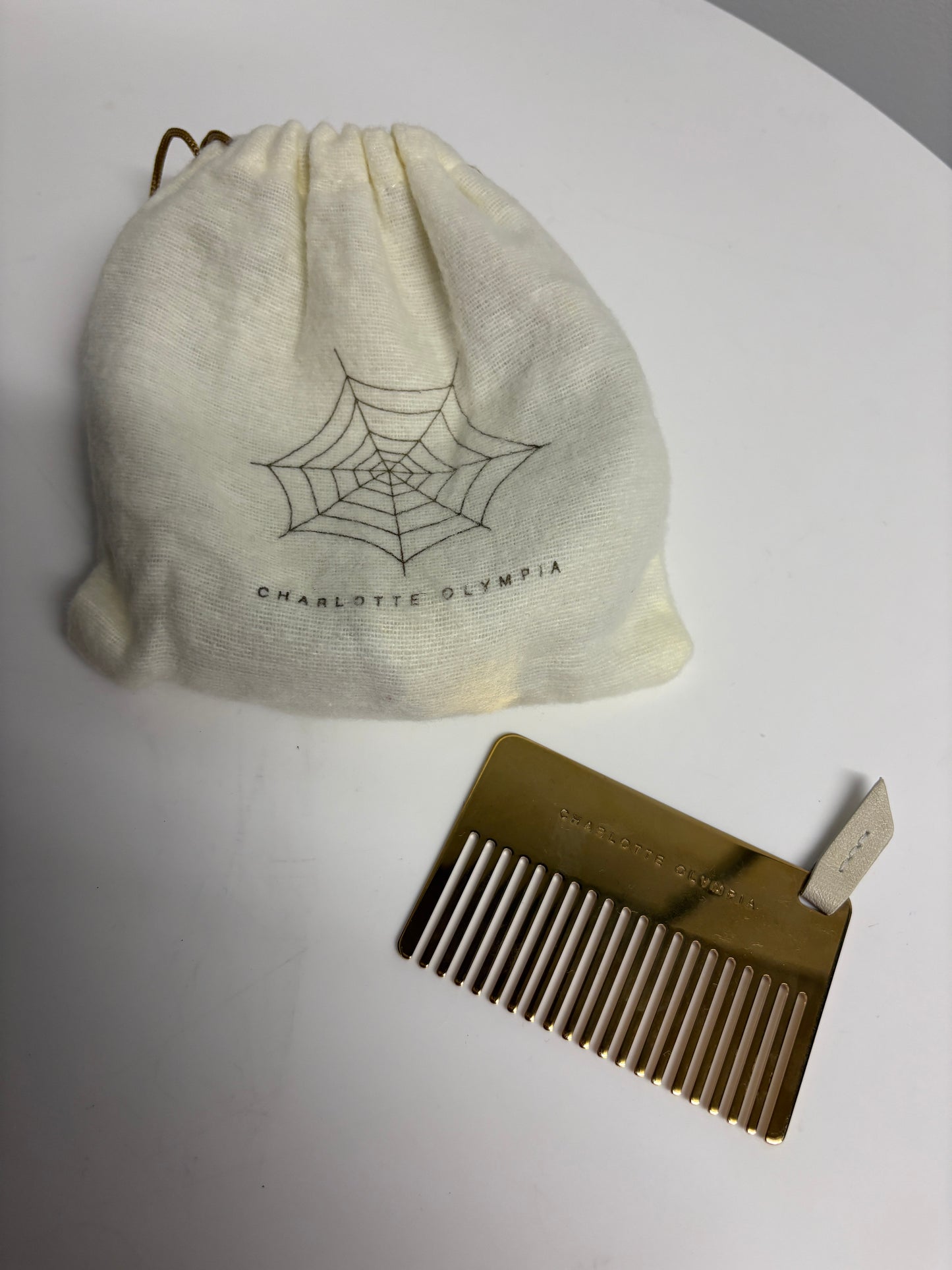 Charlotte Olympia Pony Skin Cream Handbag