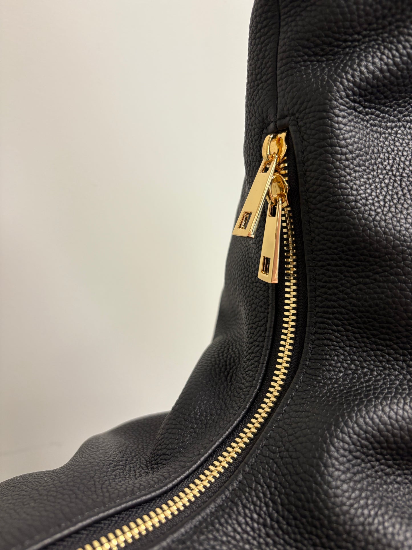 Kai London Togo Black Leather Maxi Handbag