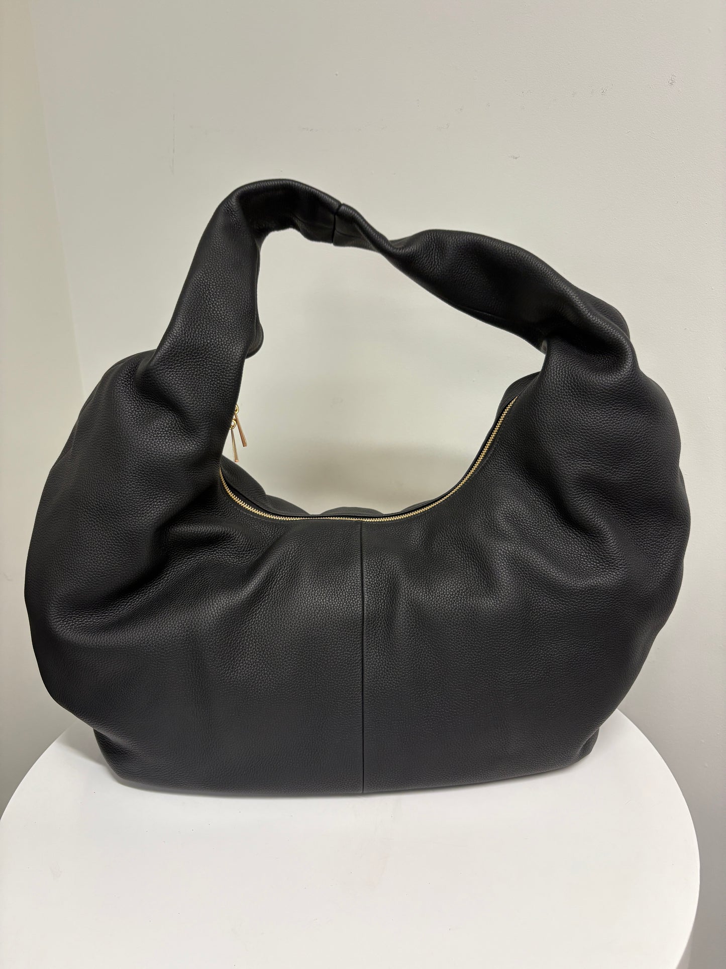Kai London Togo Black Leather Maxi Handbag