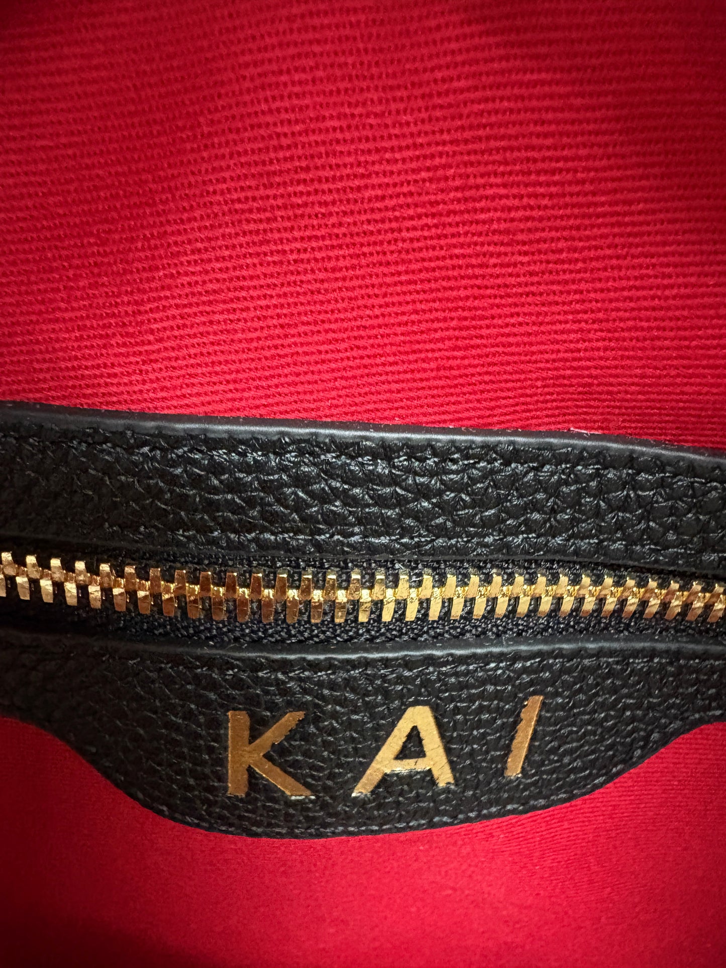 Kai London Togo Black Leather Maxi Handbag