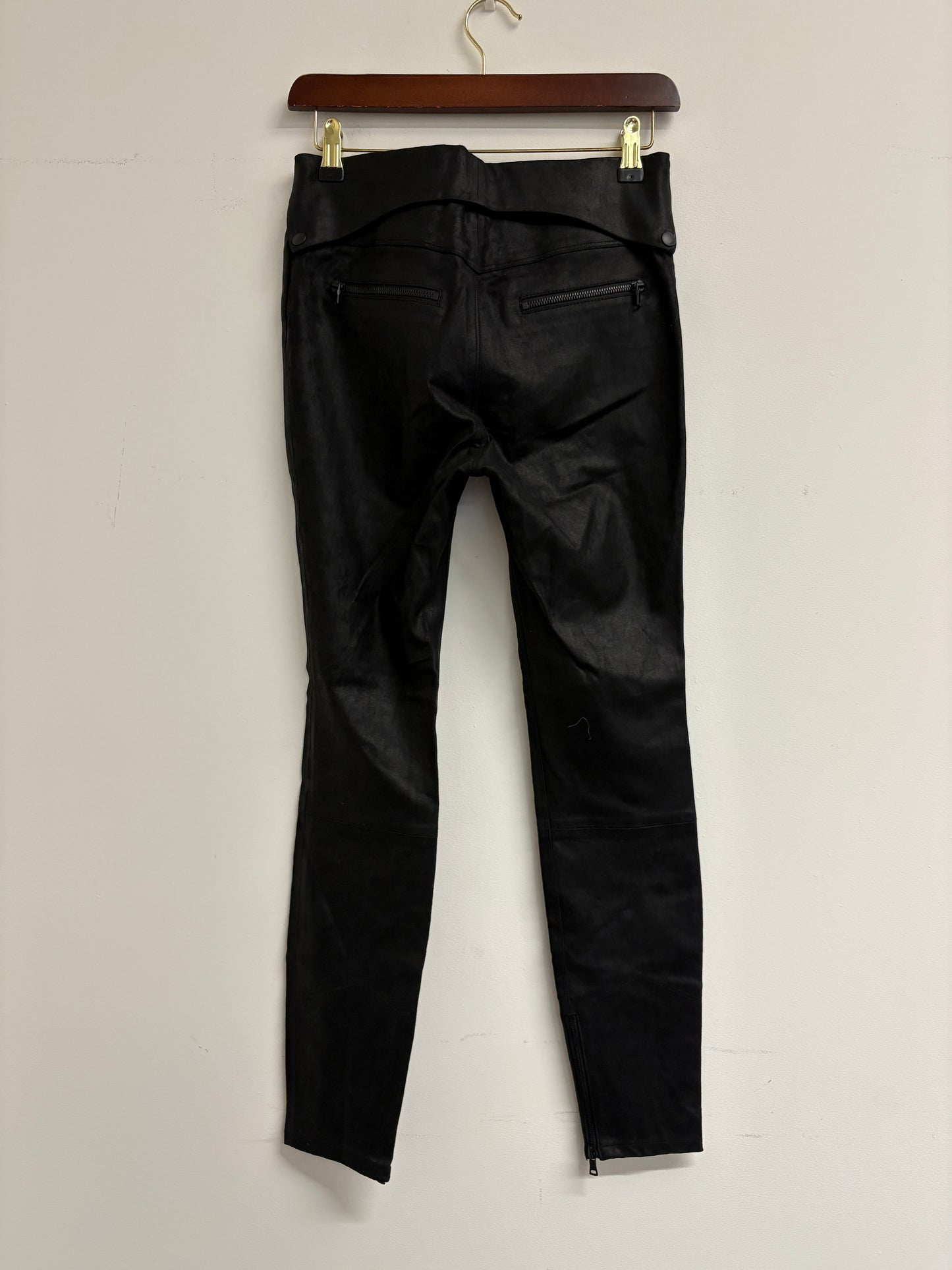 RTA Diavolina Black Skinny Leather Trousers