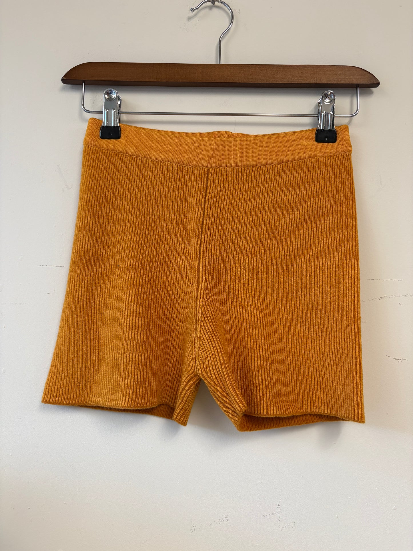 Jacquemus Orange Knit Shorts