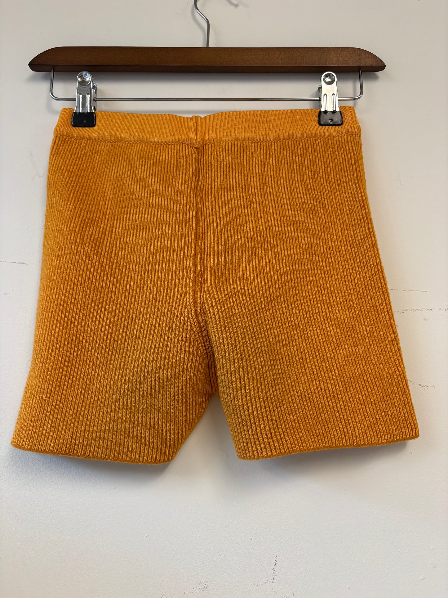 Jacquemus Orange Knit Shorts