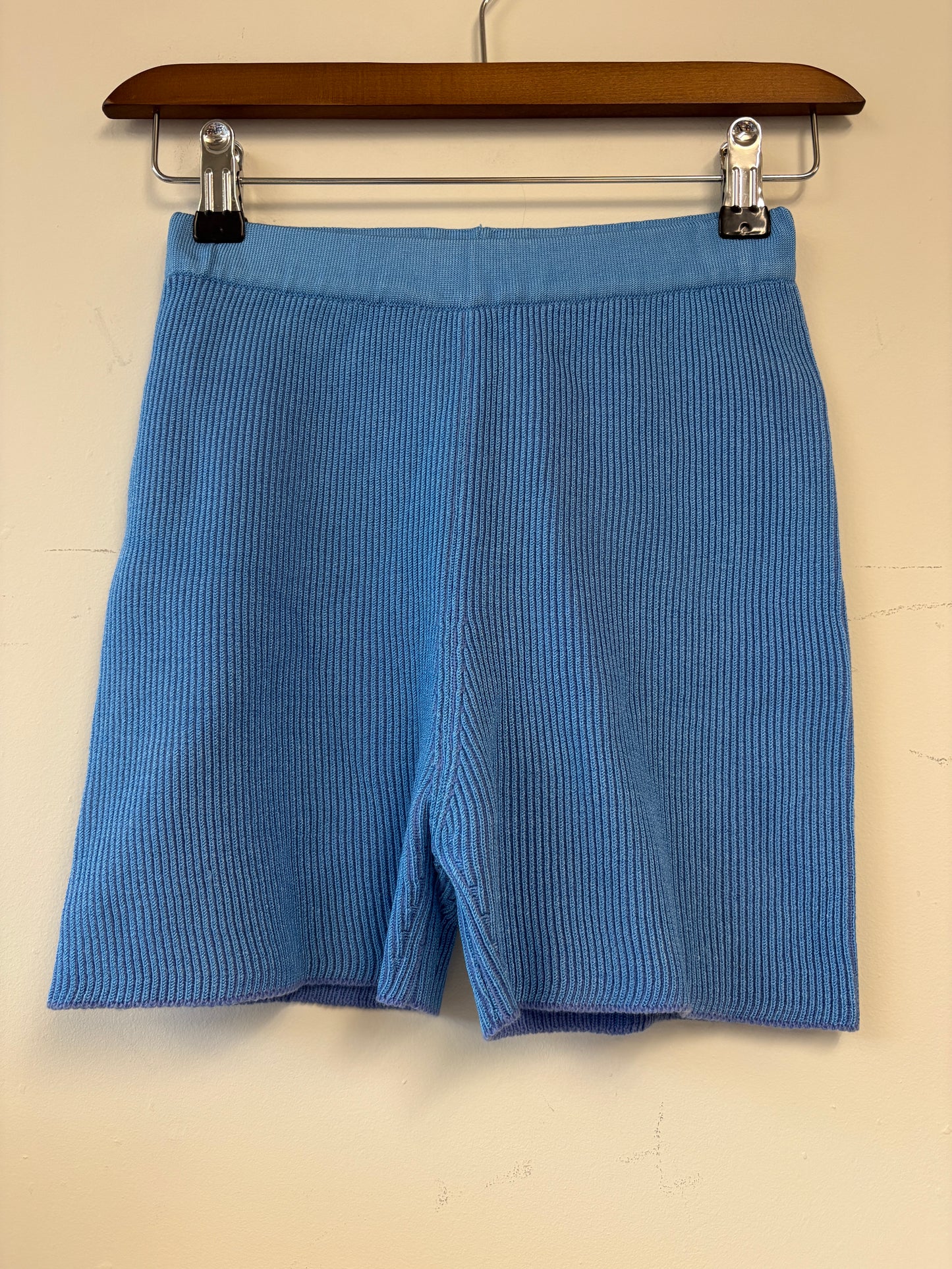Jacquemus Blue Knit Shorts