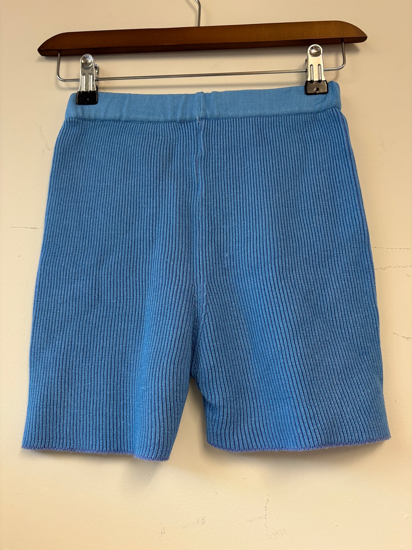 Jacquemus Blue Knit Shorts