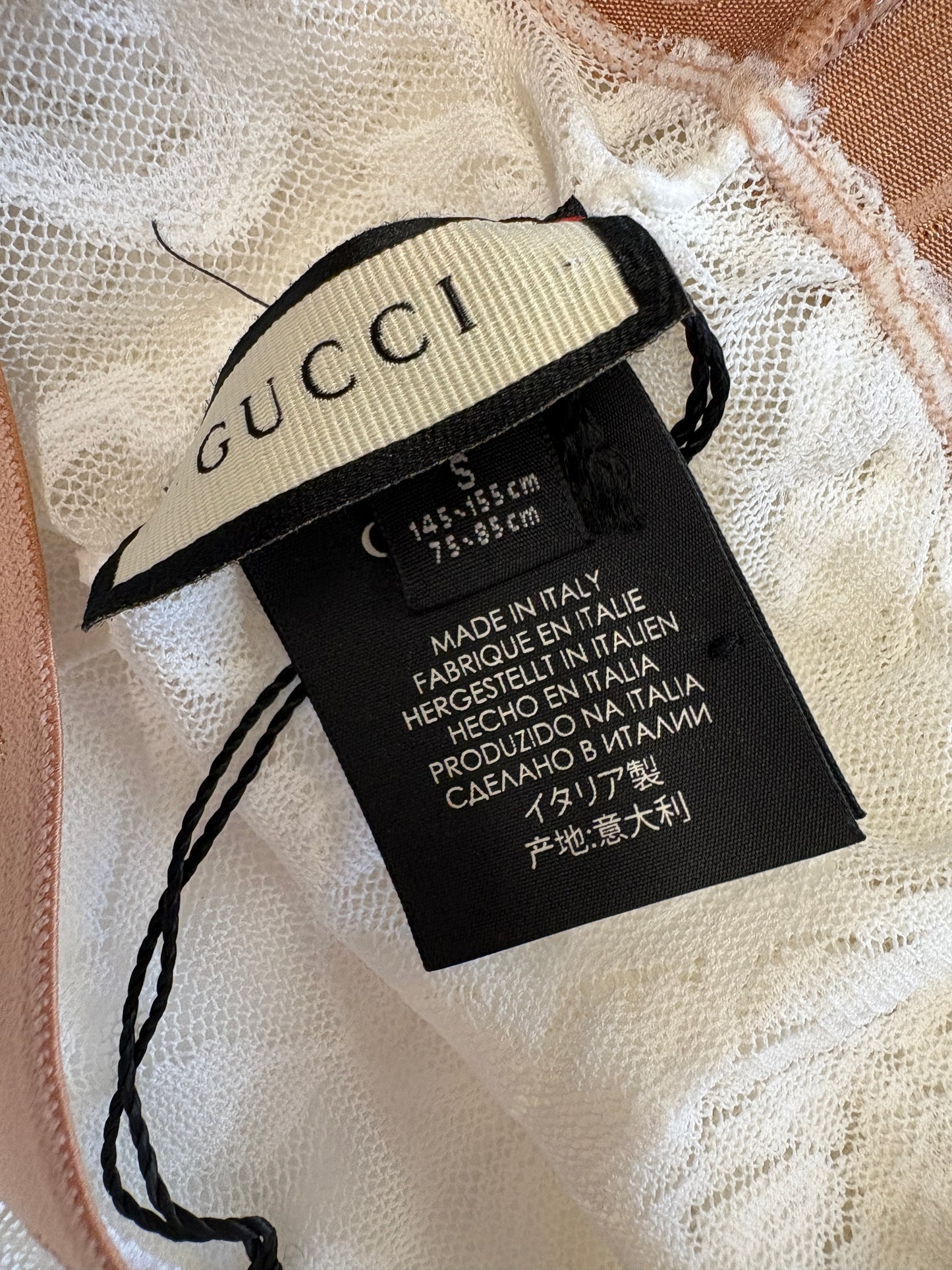 Gucci White Lace Plussy Tights