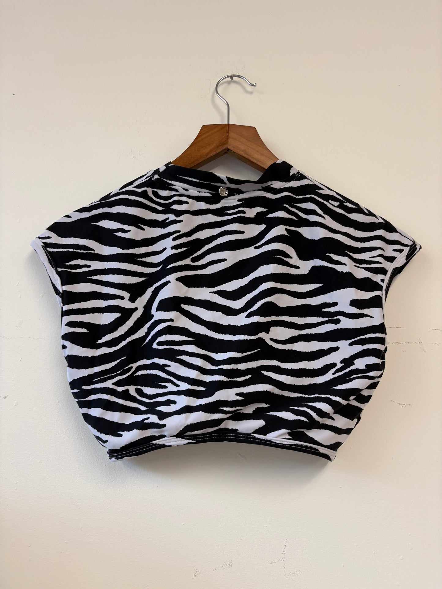 The Attico Zebra Crop Top
