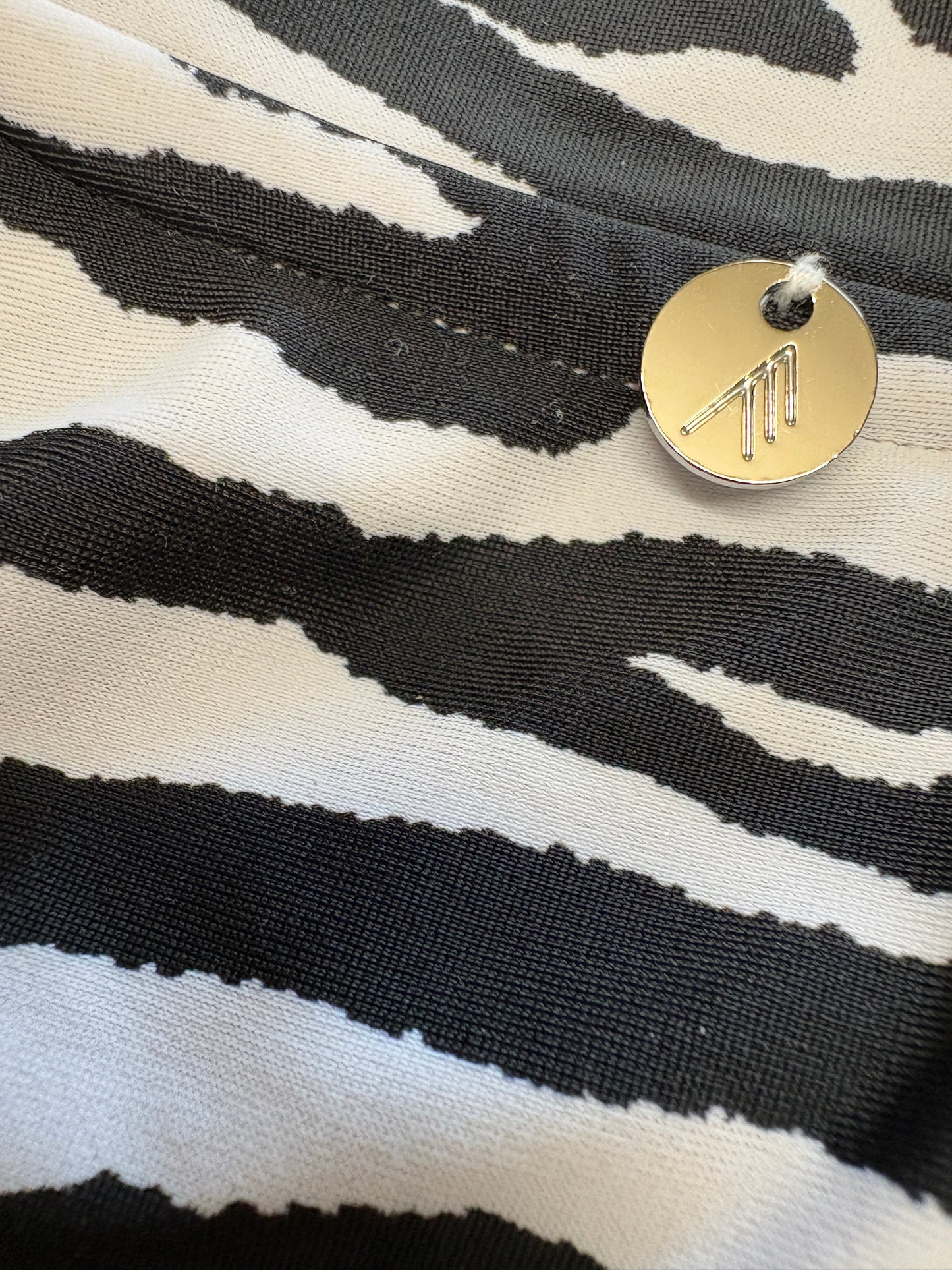 The Attico Zebra Crop Top