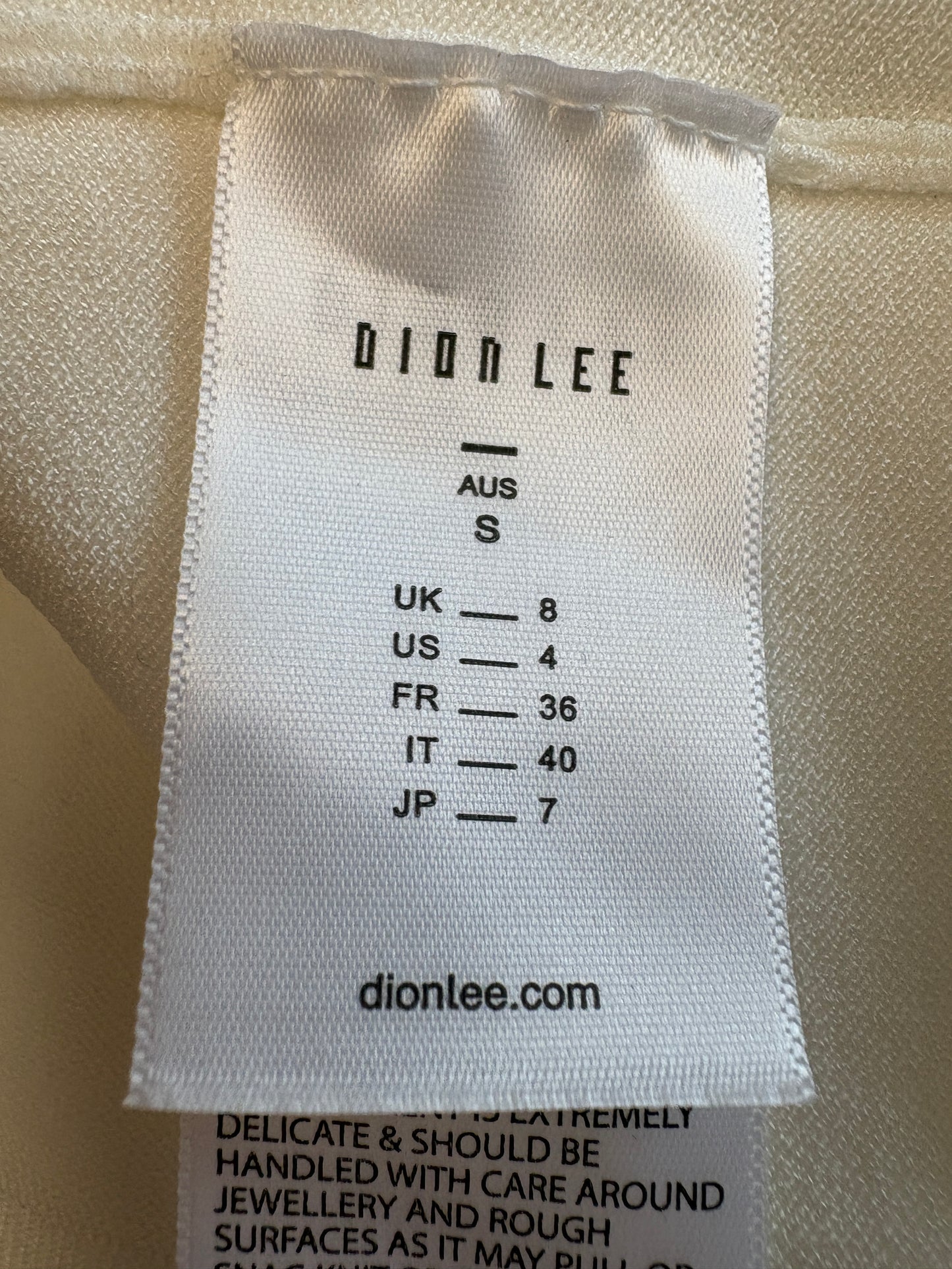 Dion Lee White Cut Out Mini Skirt