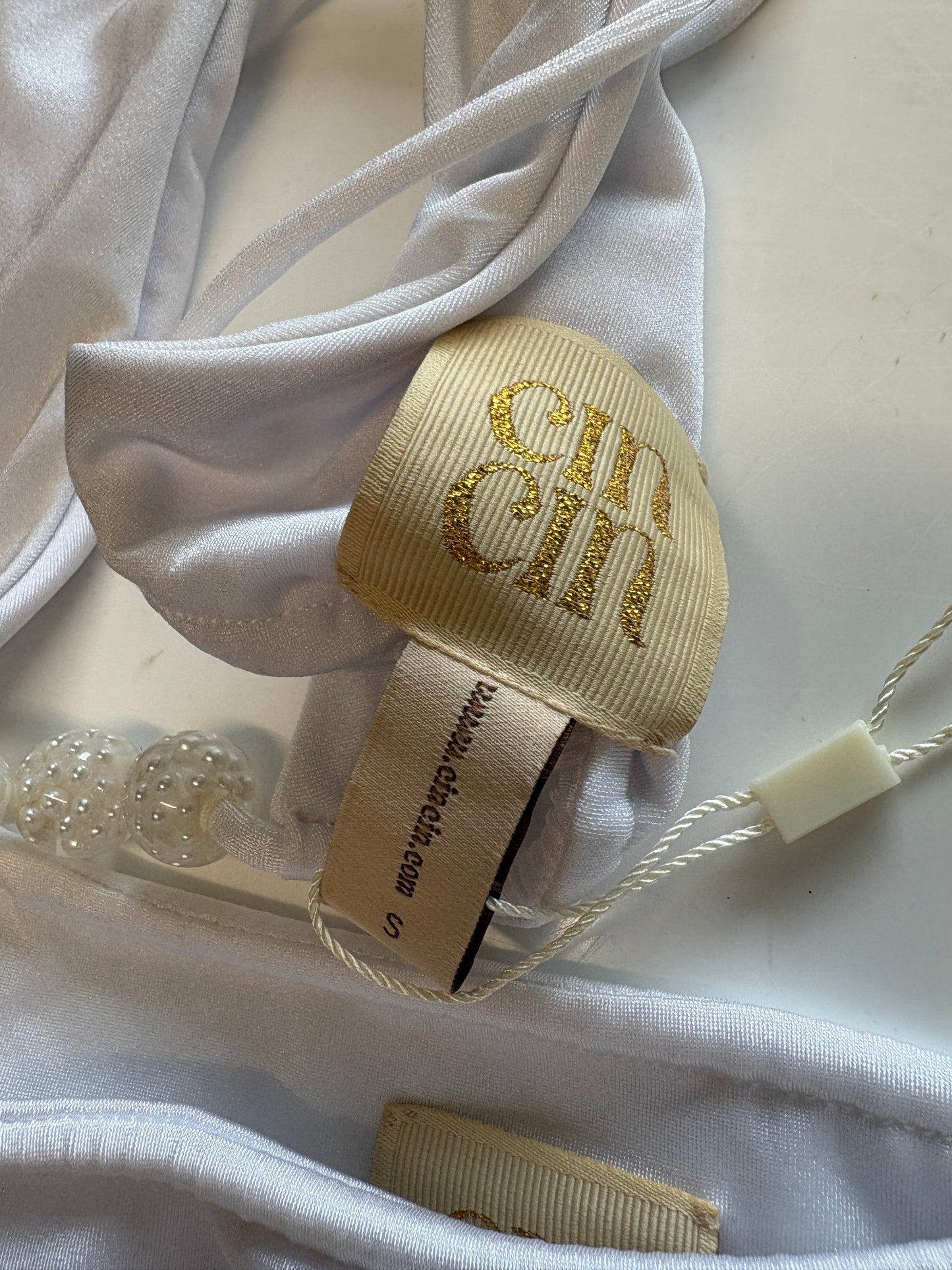 Cin Cin White Pearl Bikini