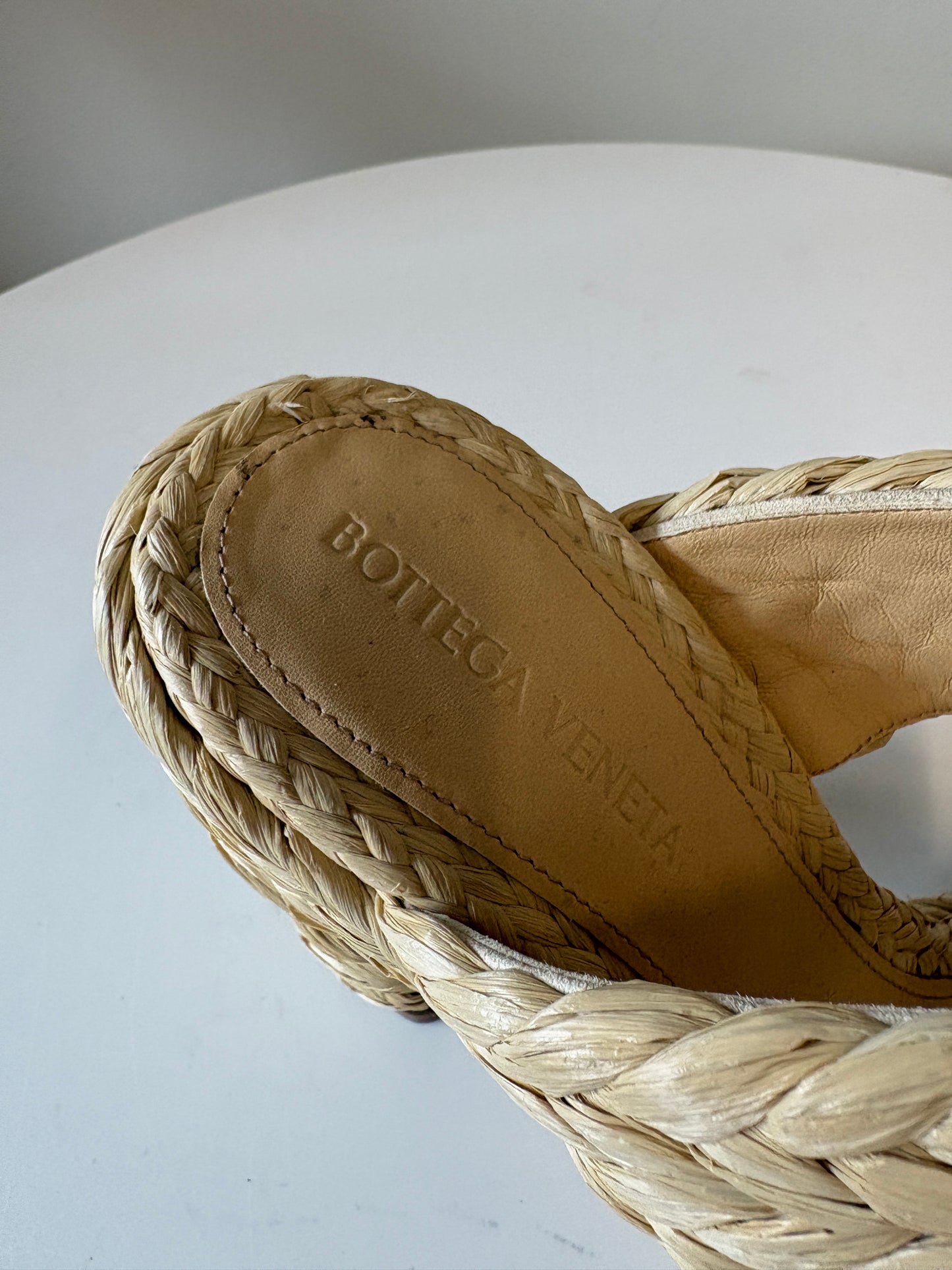 Bottega Veneta Beige Canalazzo Sandals