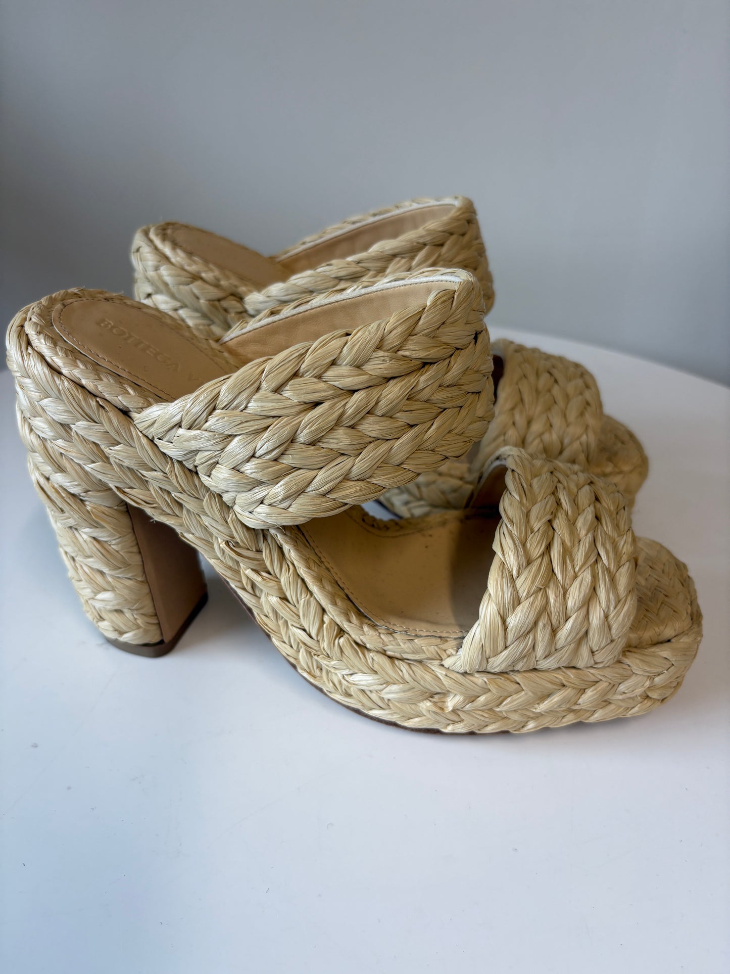 Bottega Veneta Beige Canalazzo Sandals