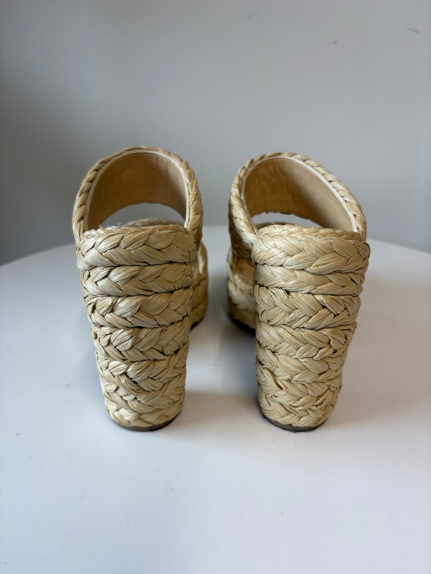 Bottega Veneta Beige Canalazzo Sandals