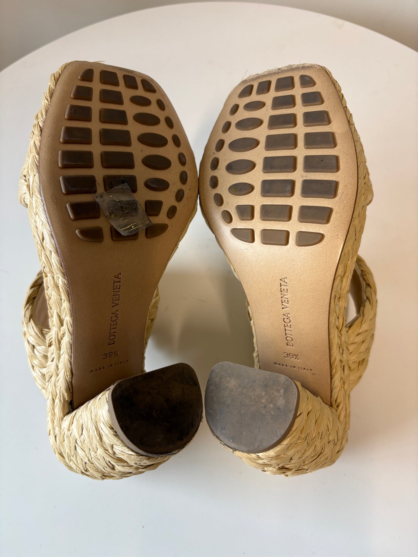 Bottega Veneta Beige Canalazzo Sandals