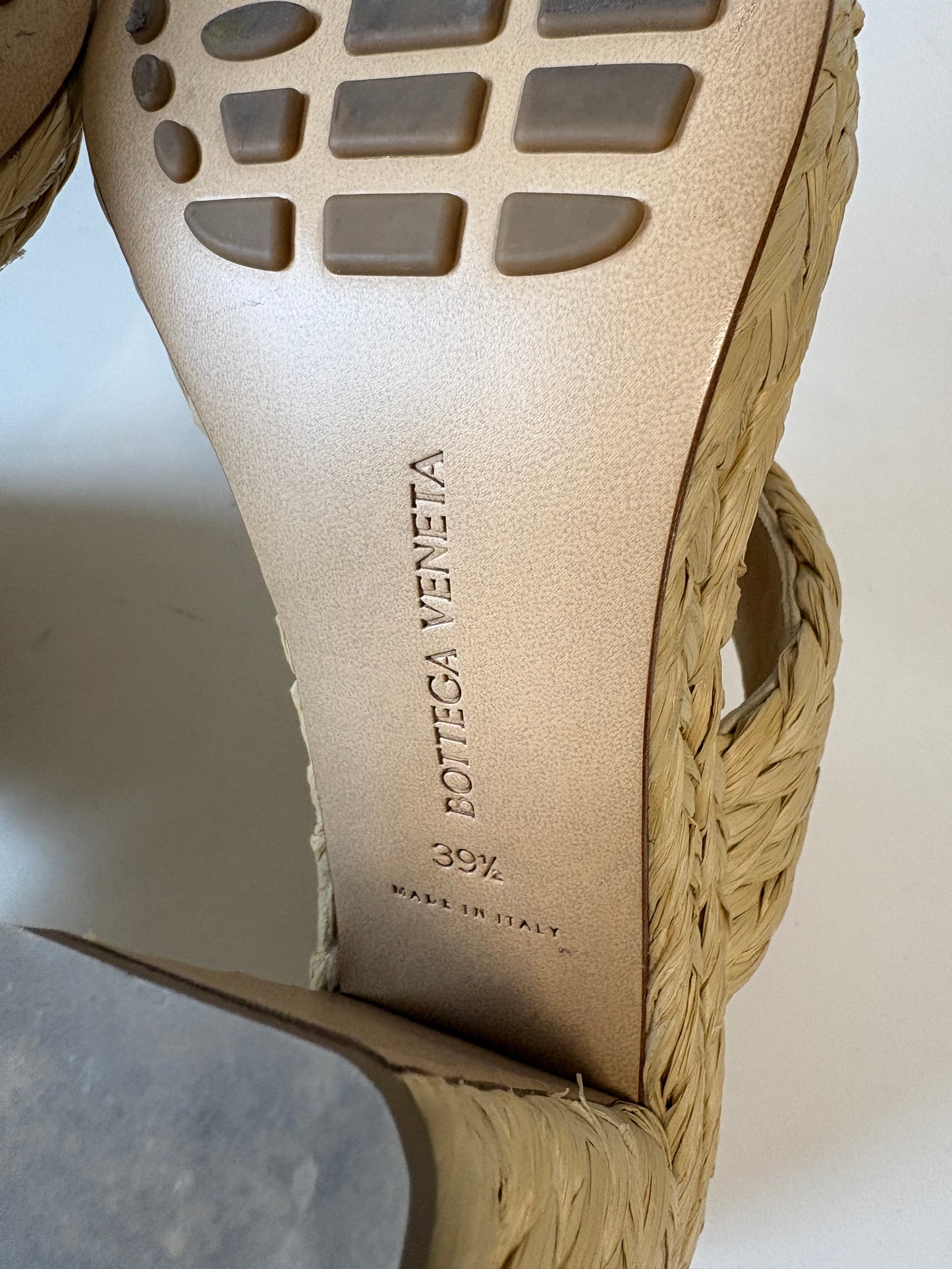 Bottega Veneta Beige Canalazzo Sandals