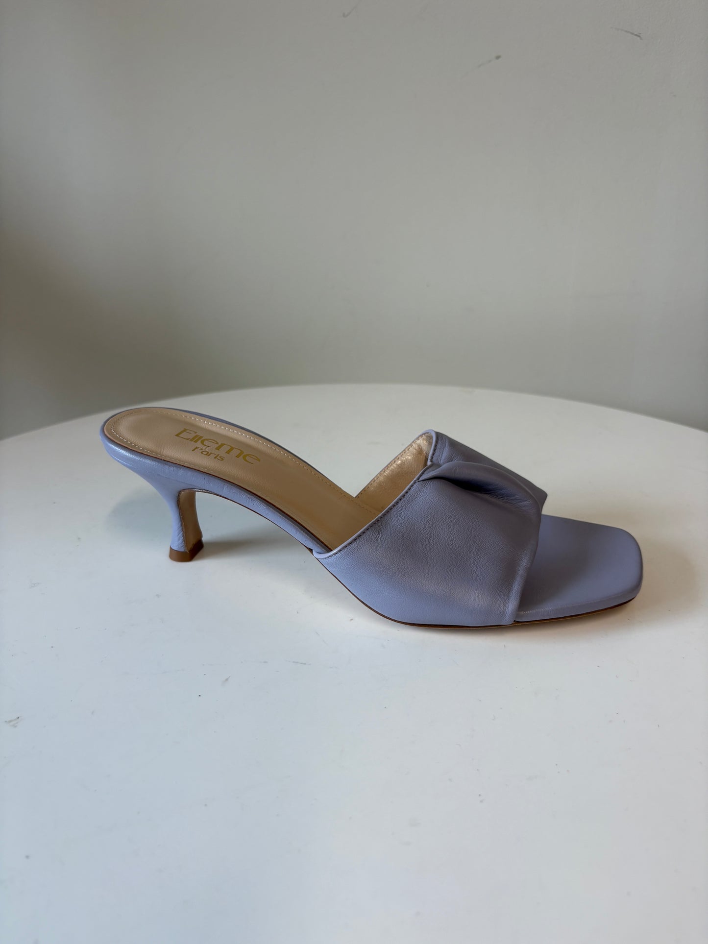 Elleme Lilac Kitten Heel Mules
