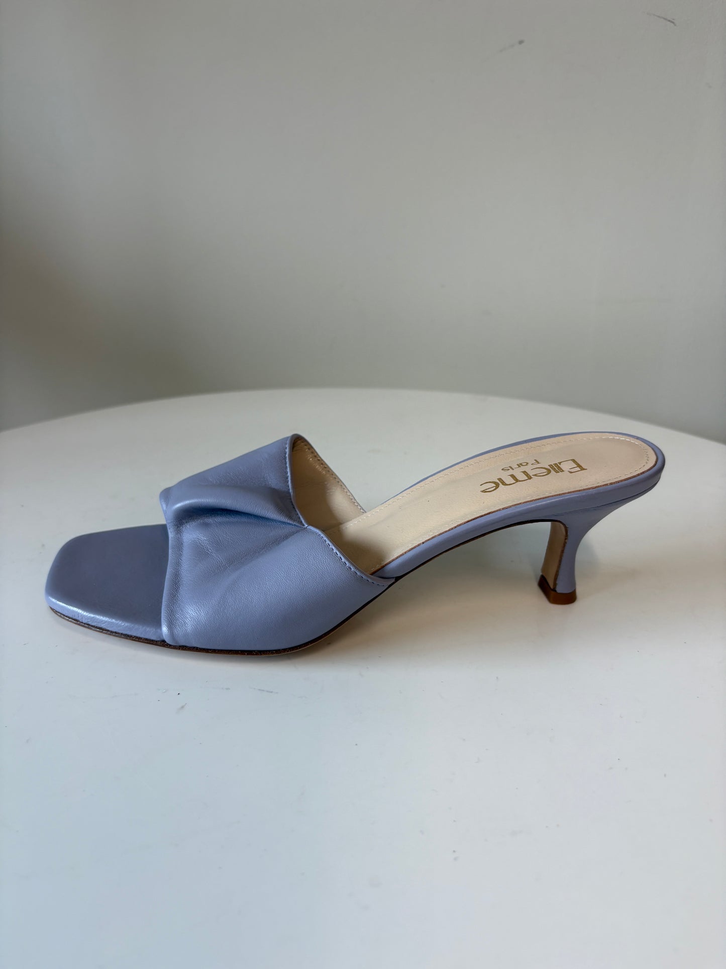 Elleme Lilac Kitten Heel Mules