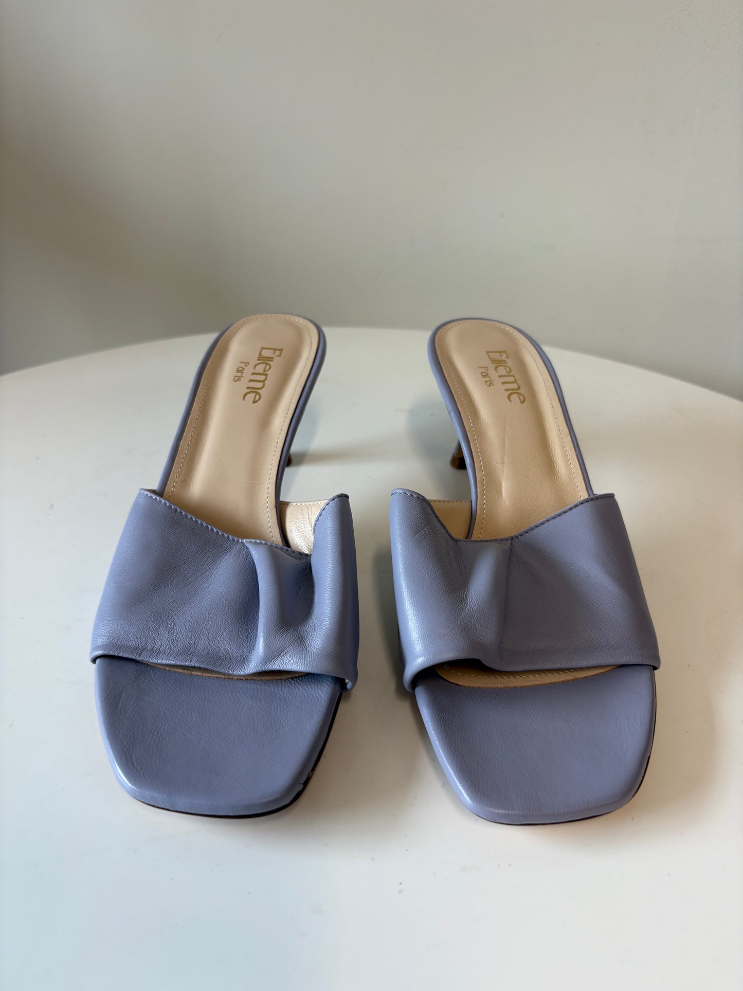 Elleme Lilac Kitten Heel Mules