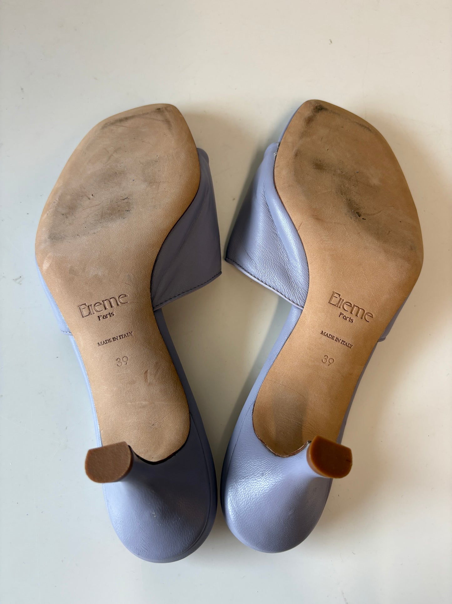 Elleme Lilac Kitten Heel Mules