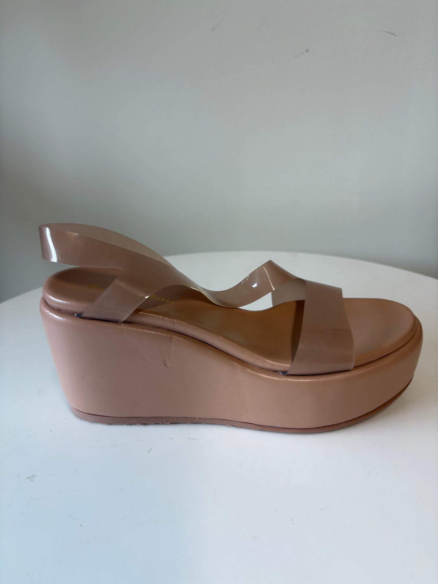 Gianvito Rossi Metropolis Nude Platform Sandals