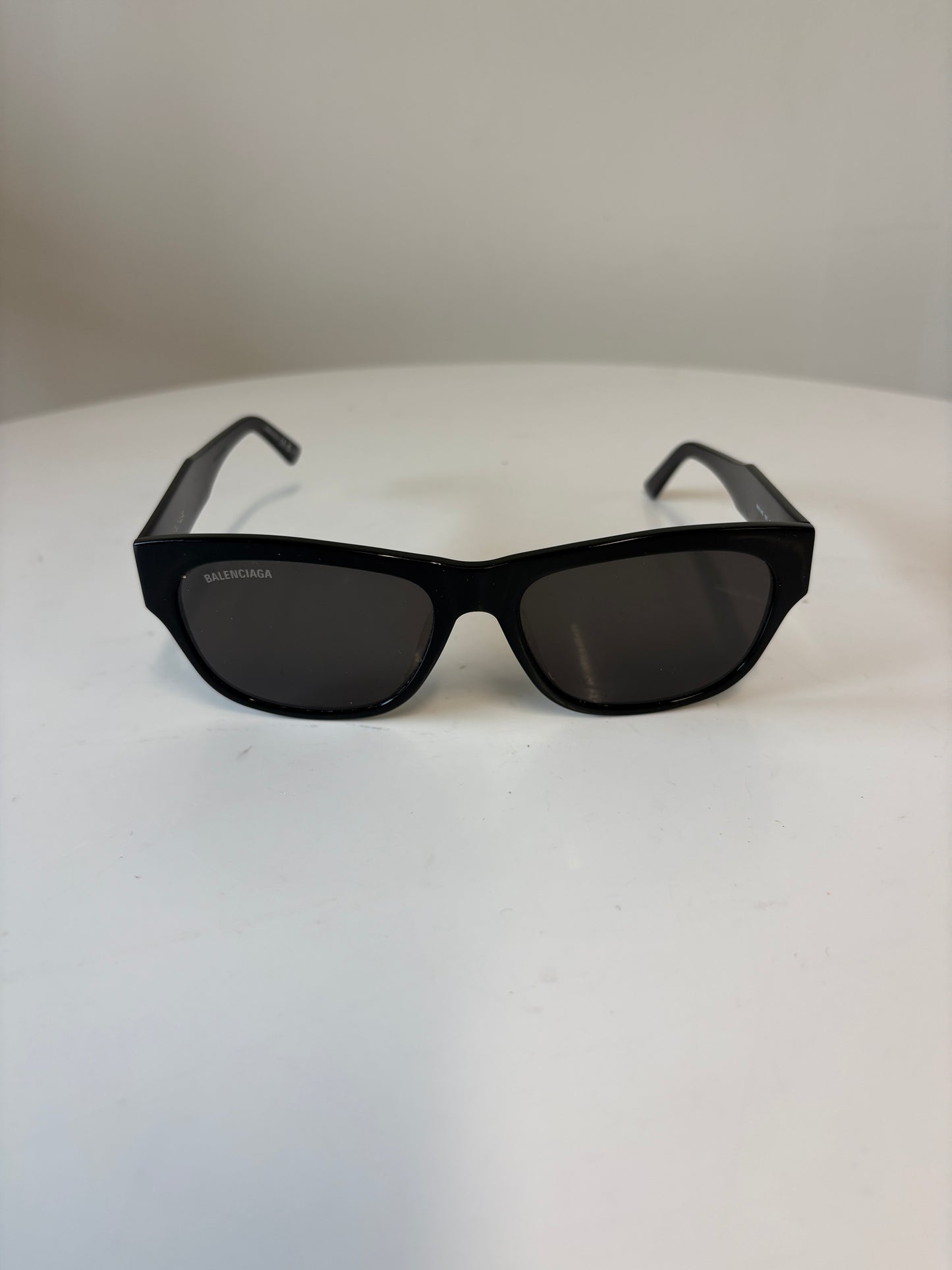 Balenciaga Black Rectangle Sunglasses