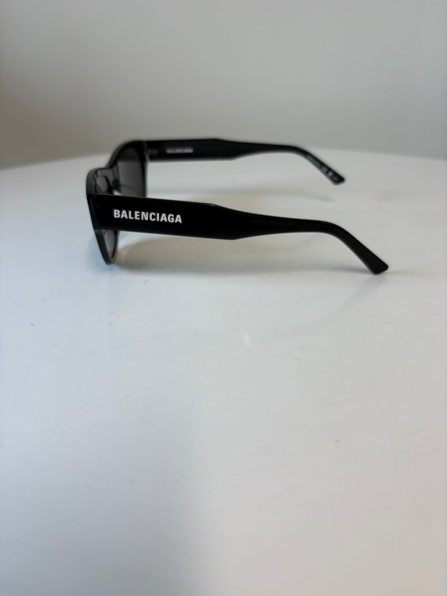 Balenciaga Black Rectangle Sunglasses